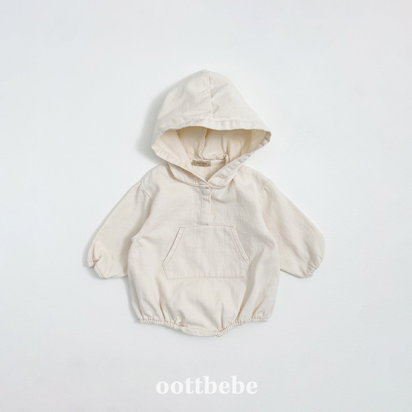 (Pre-order) OOTTBEBE - Stitch Hoodie Suit 스티치후드슈트 (2 Colors)