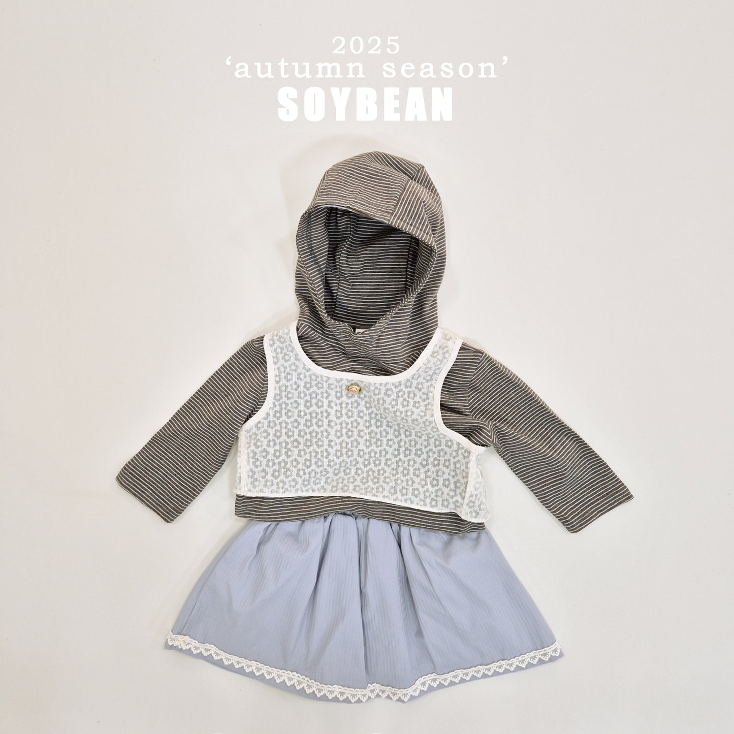 (Pre-order) Soybean Kids - Flower Lace Bustier 플라워뷔스티에 (2 Colors)