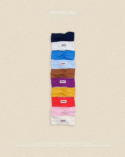 (Pre-order) OOTTBEBE Fall - Jelly Twist Headband - 젤리헤어밴드 (10 Colors)