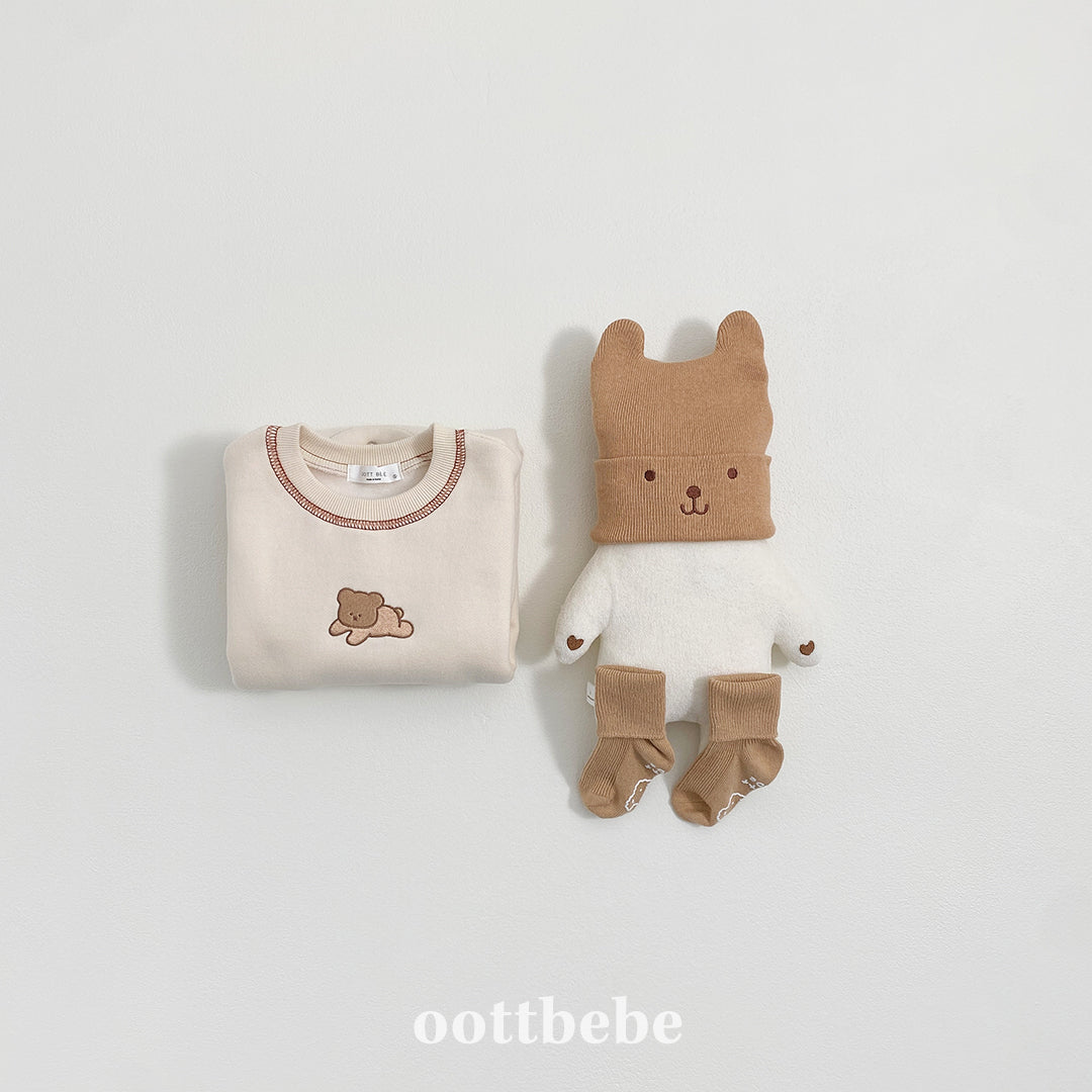 (Pre-order) OOTTBEBE Winter - Cozy Bear Full Suit 쿨쿨베어전신슈트 (2 Colors)