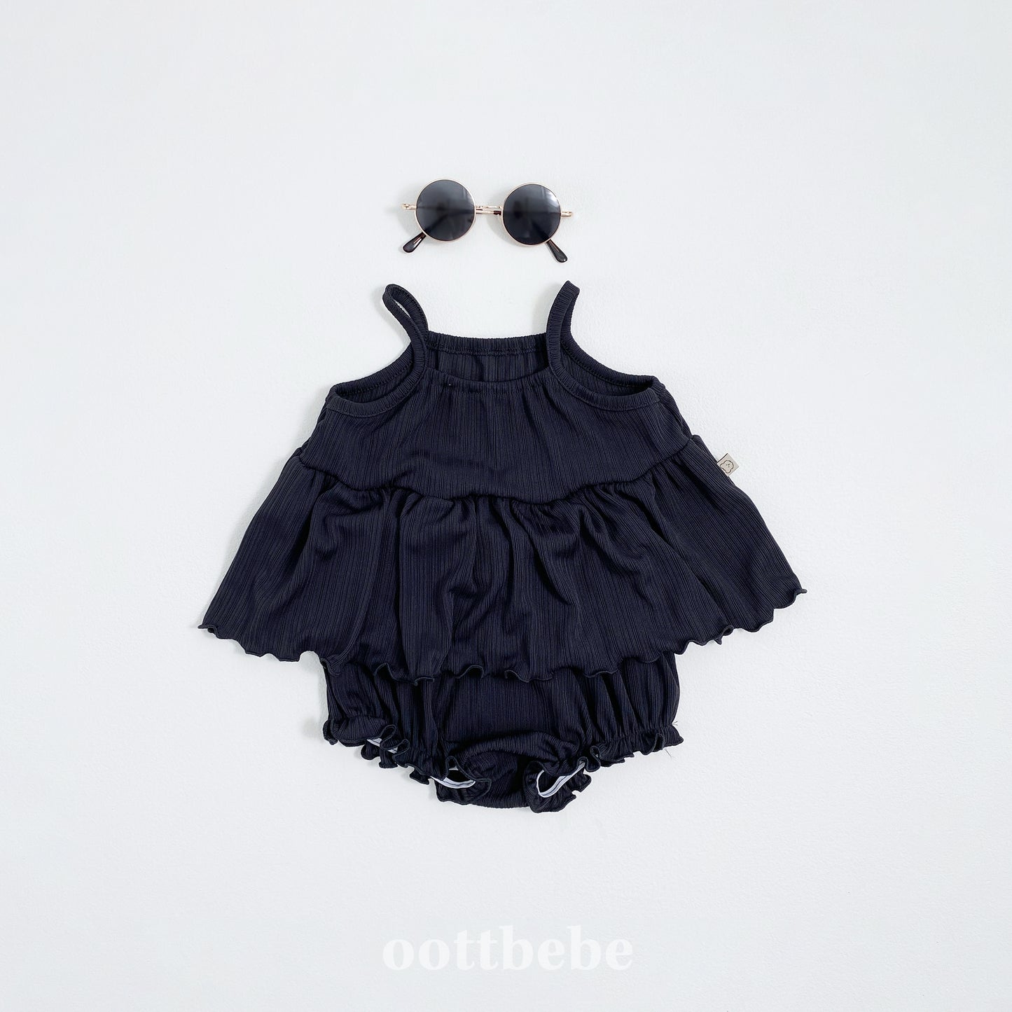(Pre-order) OOTTBEBE - Bali Tank Suit + Bloomer Set 발리나시슈트+블루머세트 (4 Colors)