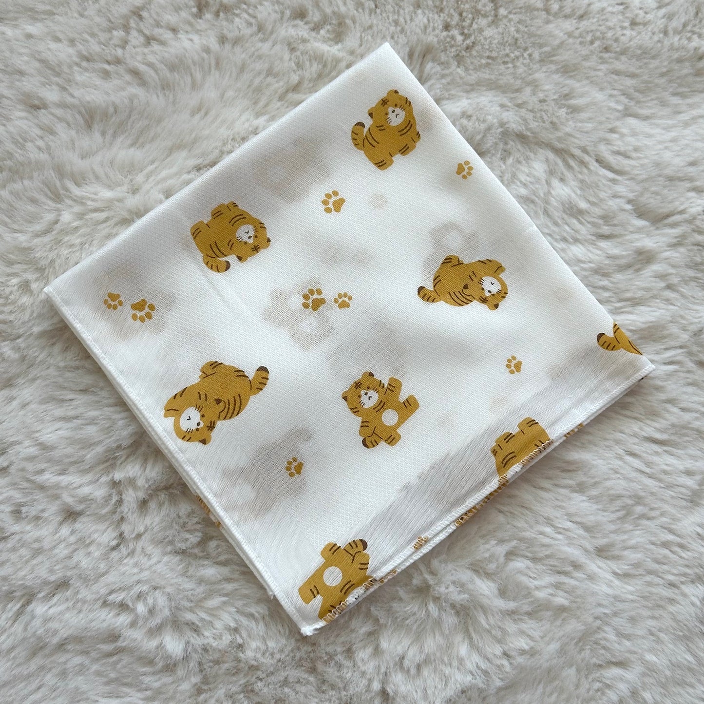 (Baby Boom) Bamboo Baby Gauze & Embossed Hankie Set / Baby Burp Cloth Set (10p)