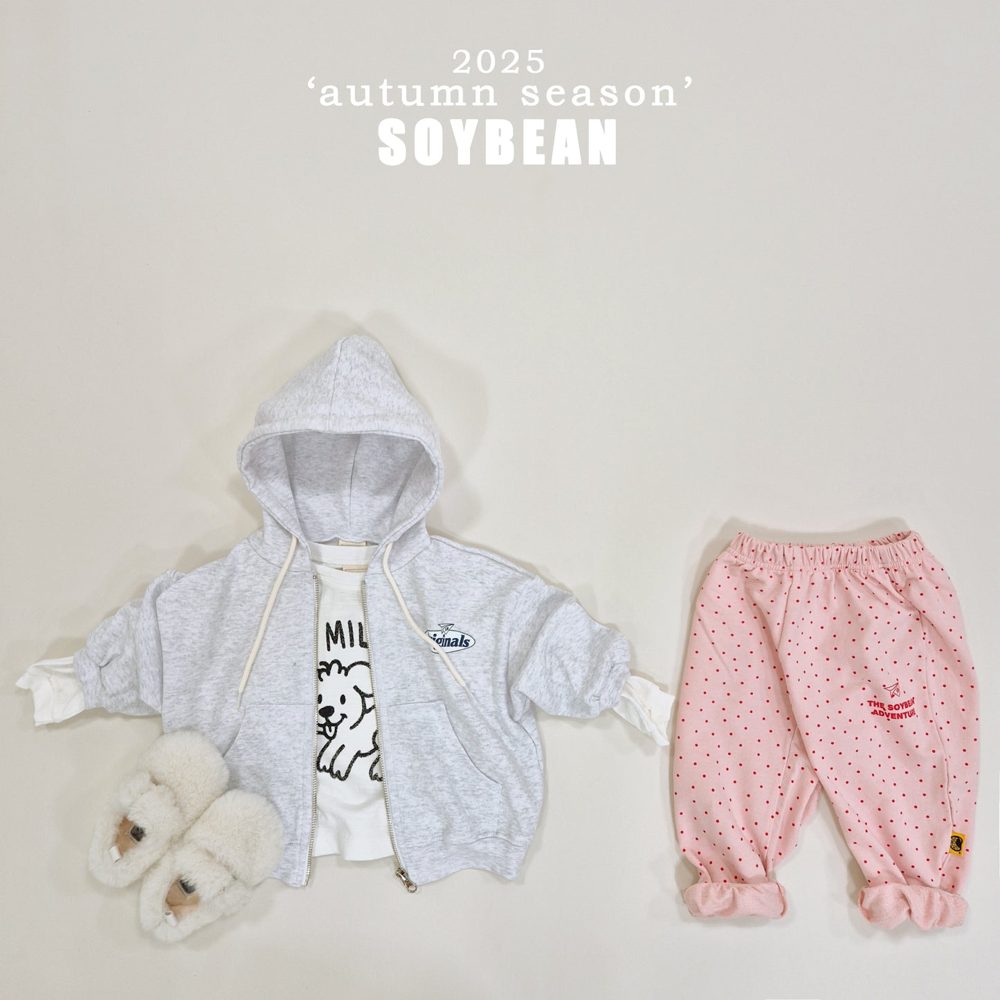 (Pre-order) Soybean Kids - Milo Slub Tee 마일로슬라브티 (4 Colors)