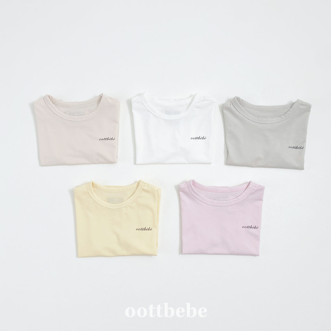 (Pre-order) OOTTBEBE - Supima Cotton T-Shirt 수피마티셔츠 키즈 (5 Colors)