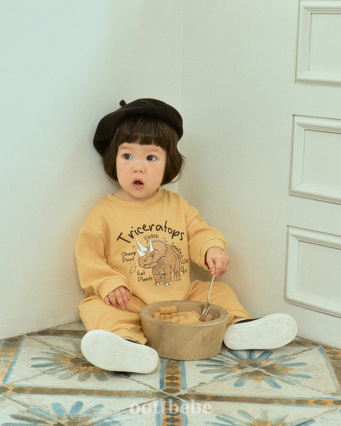 (Pre-order) OOTTBEBE - Dino Full Bodysuit 공룡전신슈트 (3 Colors)