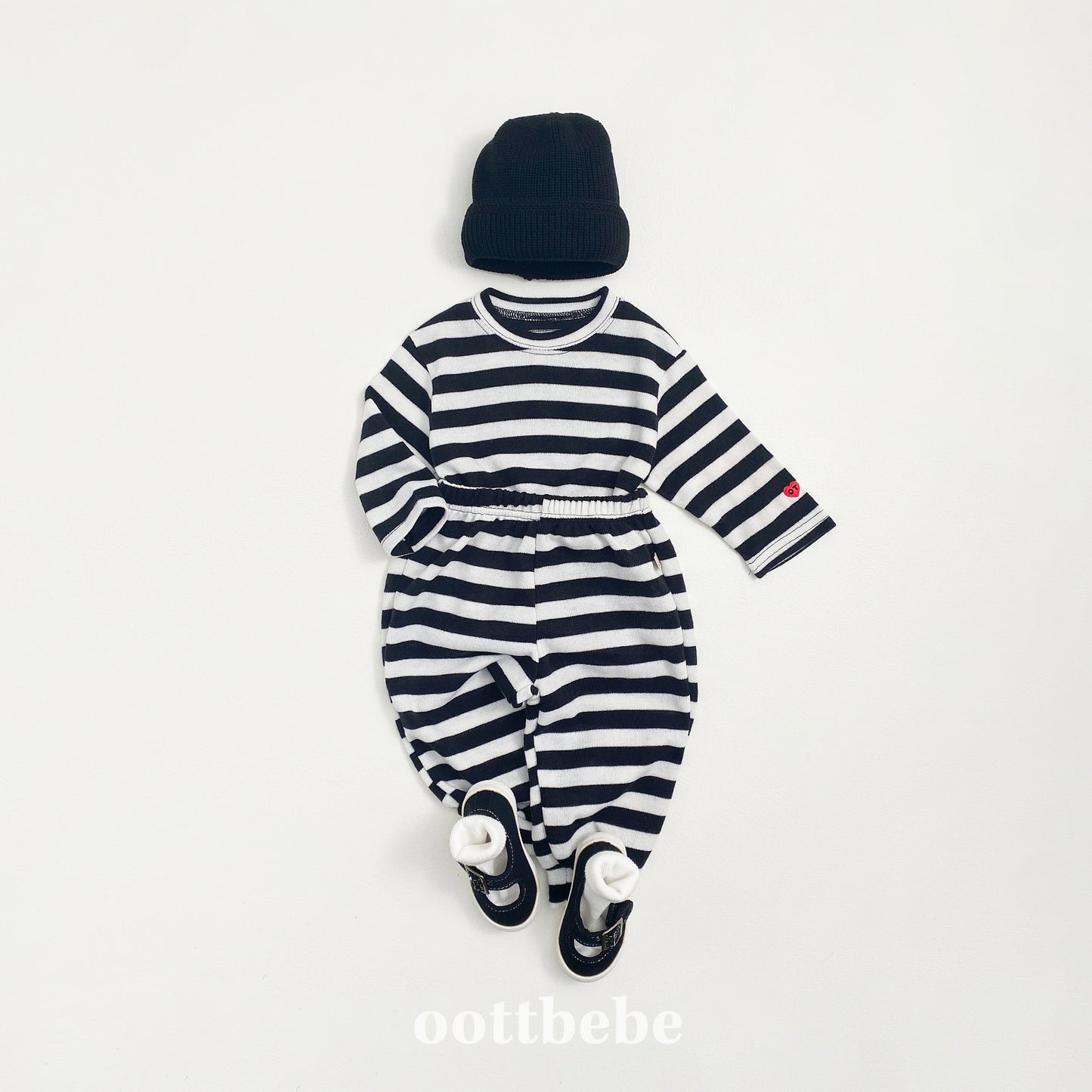 (Pre-order) OOTTBEBE - Knit Jogger Pants 니트조거팬츠 (4 Colors)