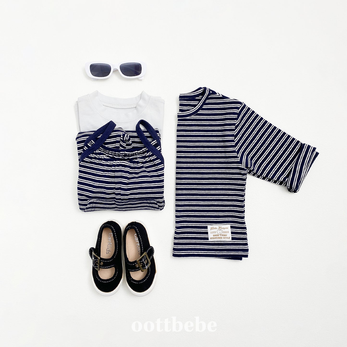 (Pre-order) OOTTBEBE - Oreo 1+1 Kids T-Shirt Set 오레오 1+1 티셔츠 (3 Colors)