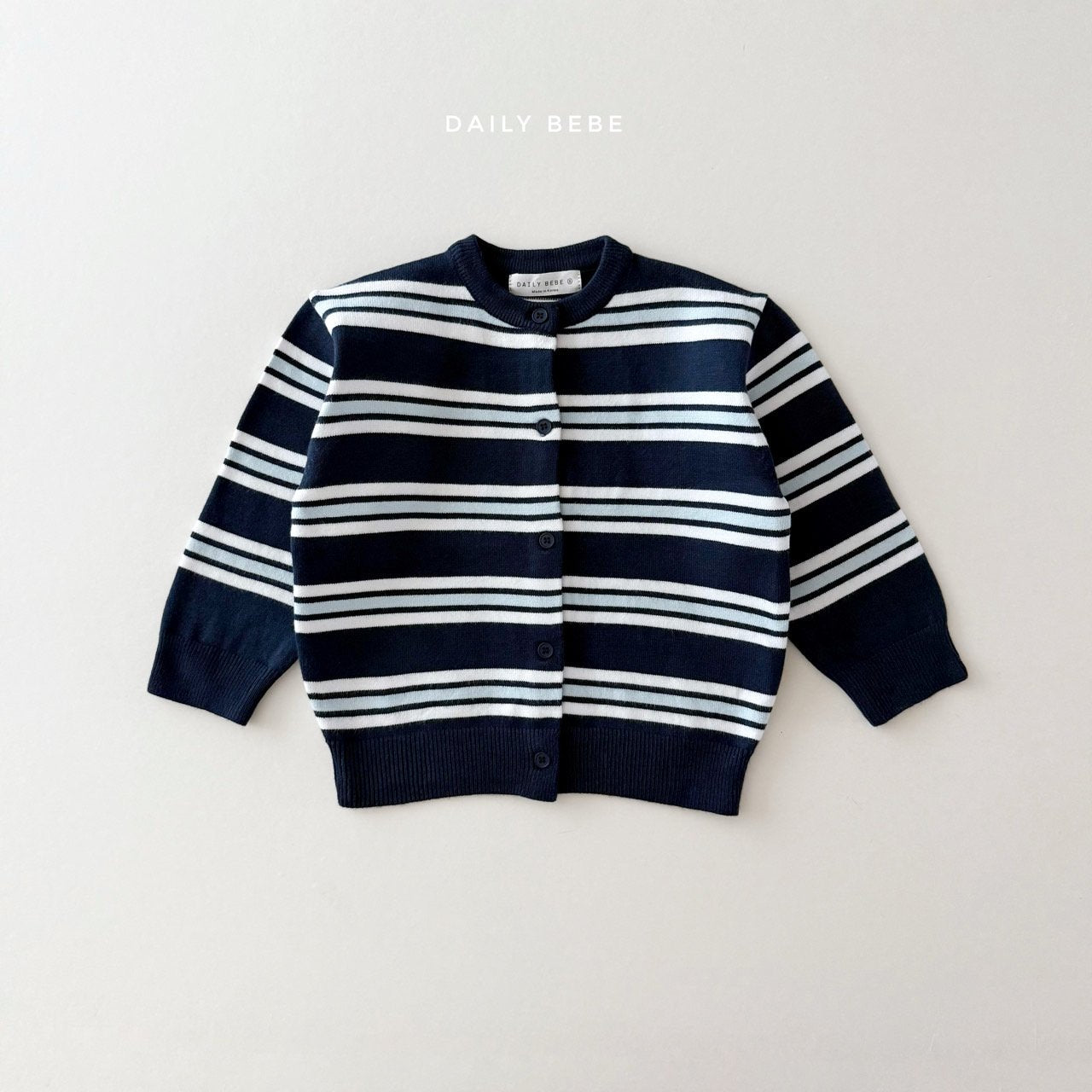 (Pre-order) Daily Bebe - Kids' Multi Stripe Cardigan 멀티단가라 가디건 (2 Colors)