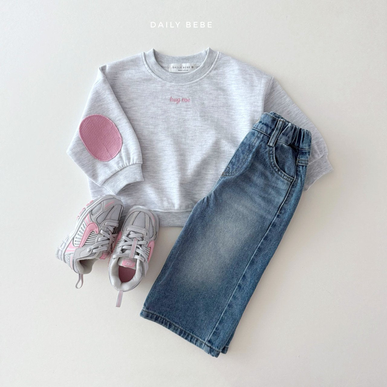 (Pre-order) Daily Bebe - Kids' Hug Me Sweatshirt 허그미 맨투맨 (3 Colors)