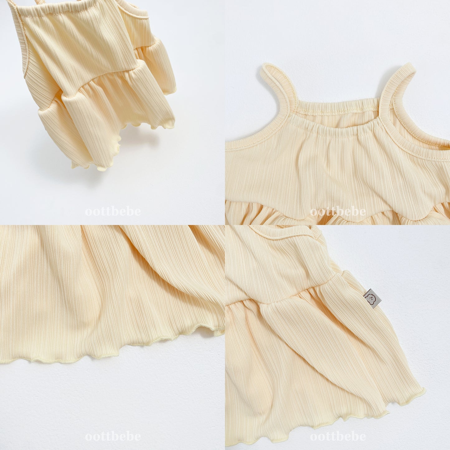 (Pre-order) OOTTBEBE - Bali Tank Suit + Bloomer Set 발리나시슈트+블루머세트 (4 Colors)
