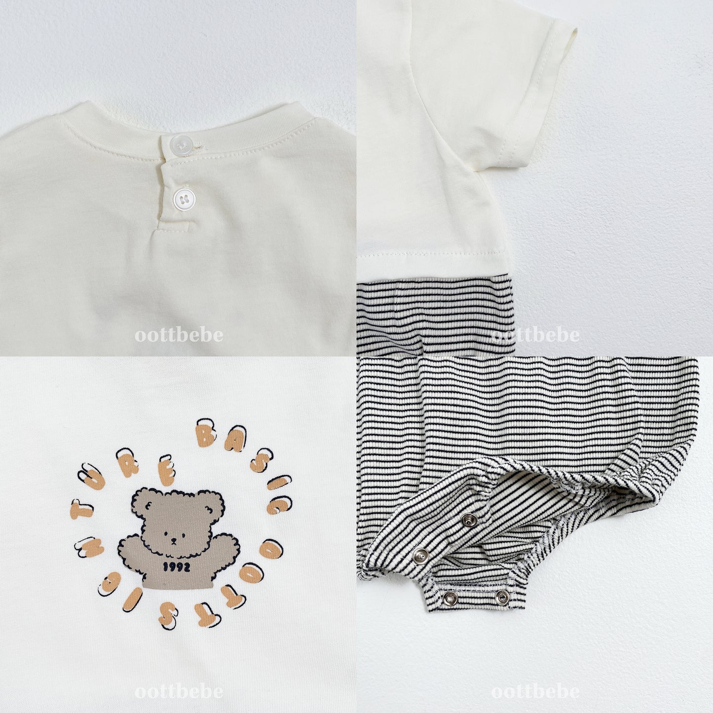 (Pre-order) OOTTBEBE - Otti Signature Bodysuit 오띠시그니쳐슈트 (2 Colors)