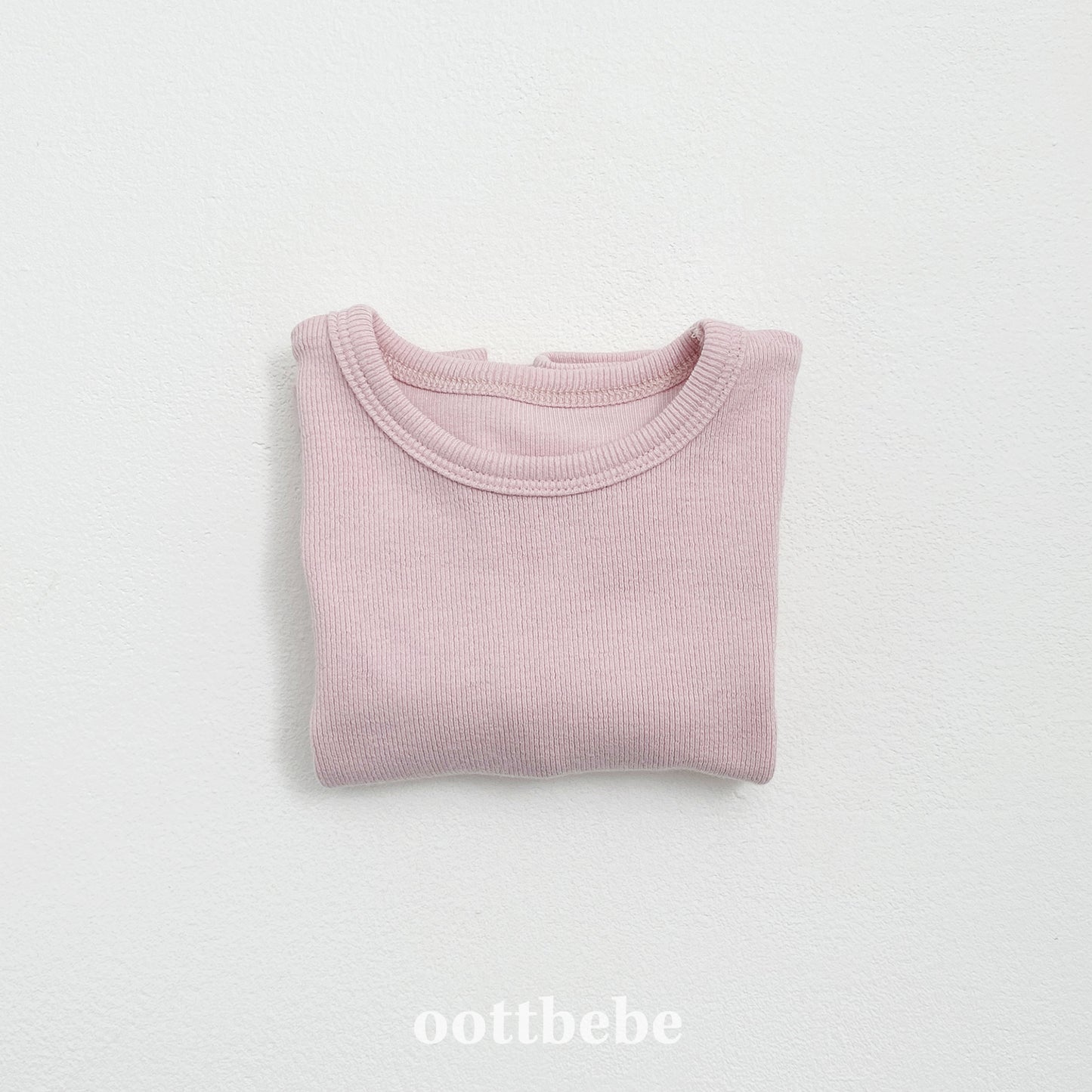 (Pre-order) OOTTBEBE - Creamy Cuff Tee 크리미시보리티 (4 Colors)