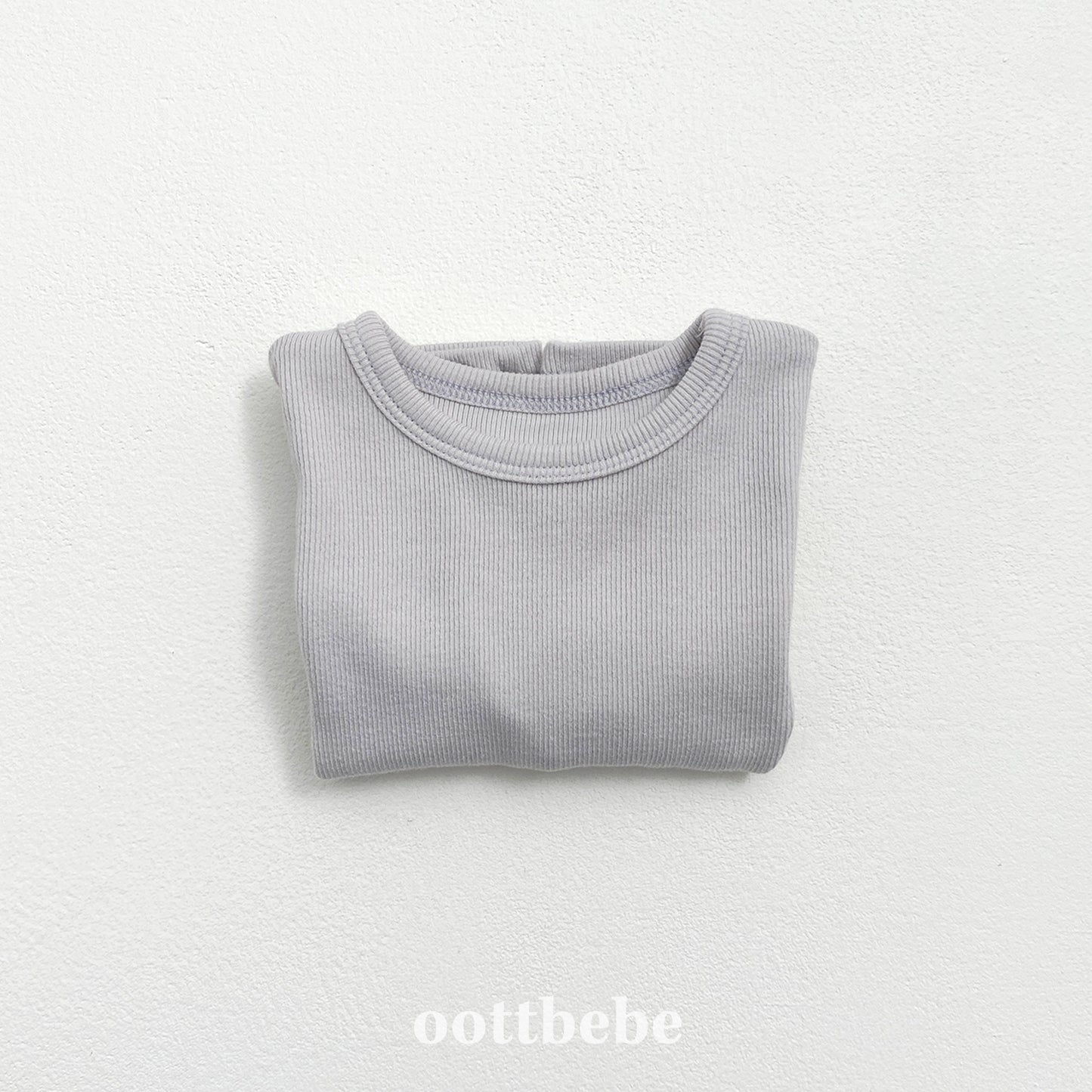 (Pre-order) OOTTBEBE - Creamy Cuff Tee 크리미시보리티 (4 Colors)