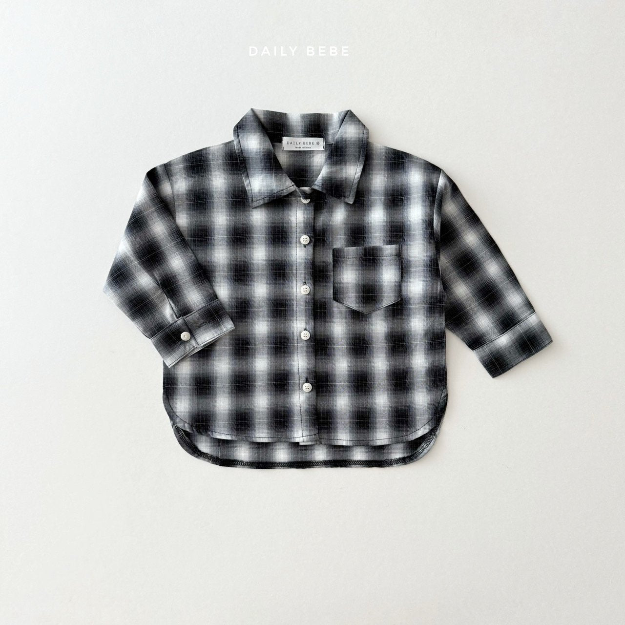 (Pre-order) Daily Bebe - Kids' Autumn Check Shirt 어텀체크셔츠 (2 Colors)
