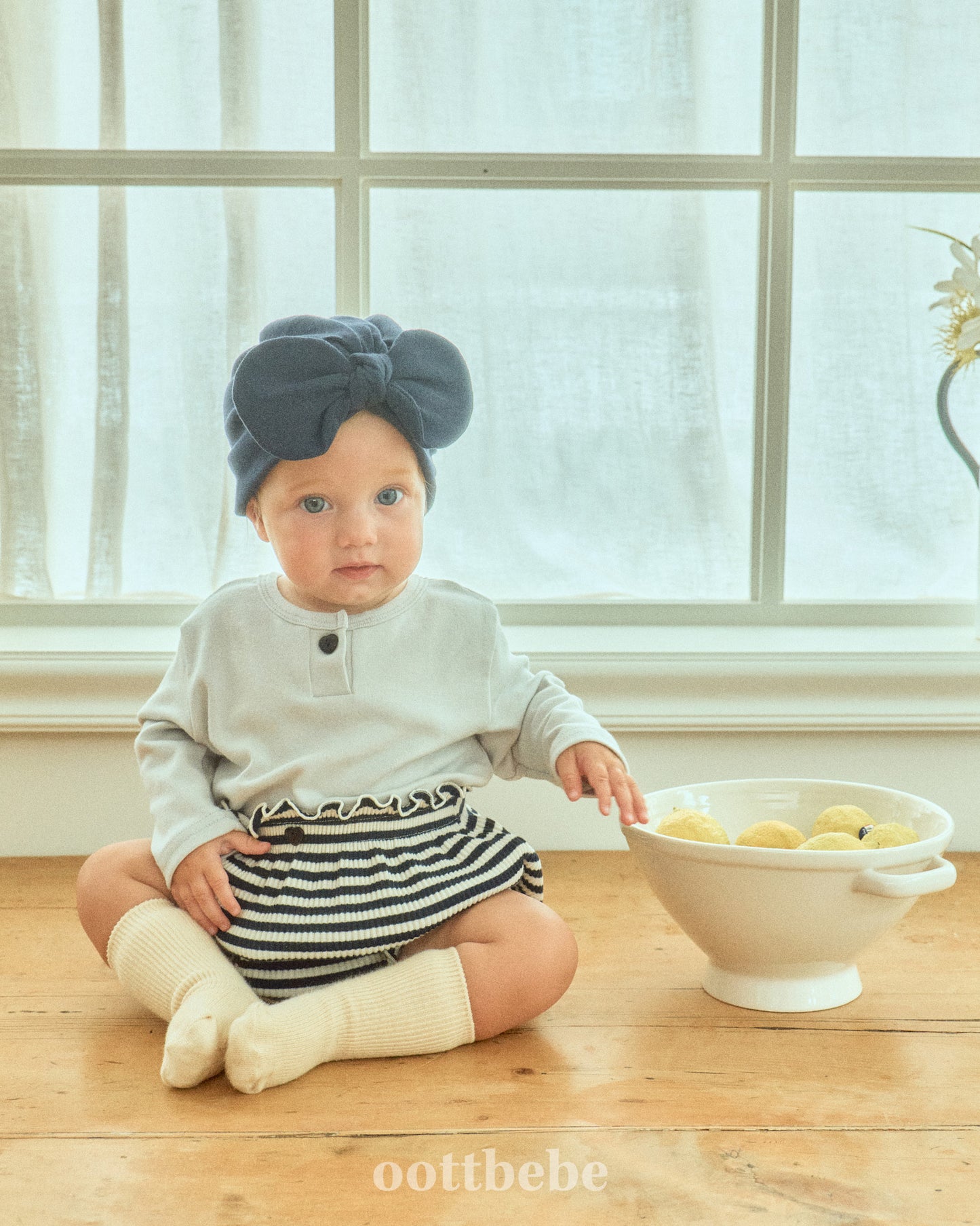 (Pre-order) OOTTBEBE - Papillon Bloomer Set 빠삐용블루머Set (2 Colors)