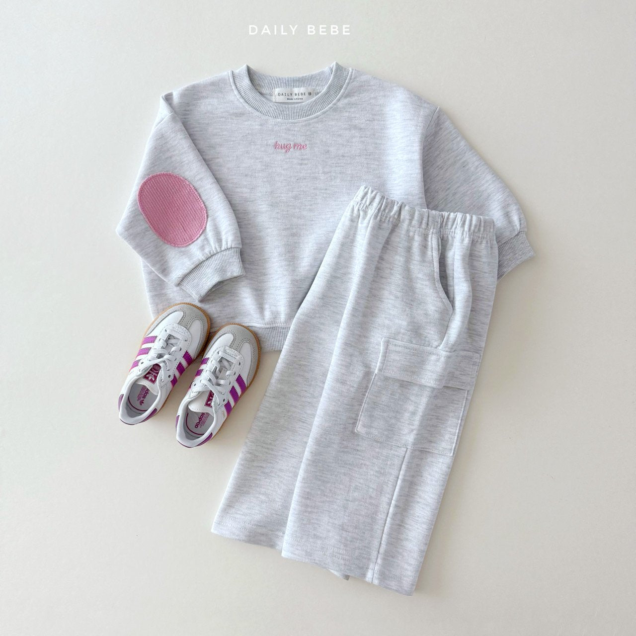 (Pre-order) Daily Bebe - Kids' Hug Me Sweatshirt 허그미 맨투맨 (3 Colors)