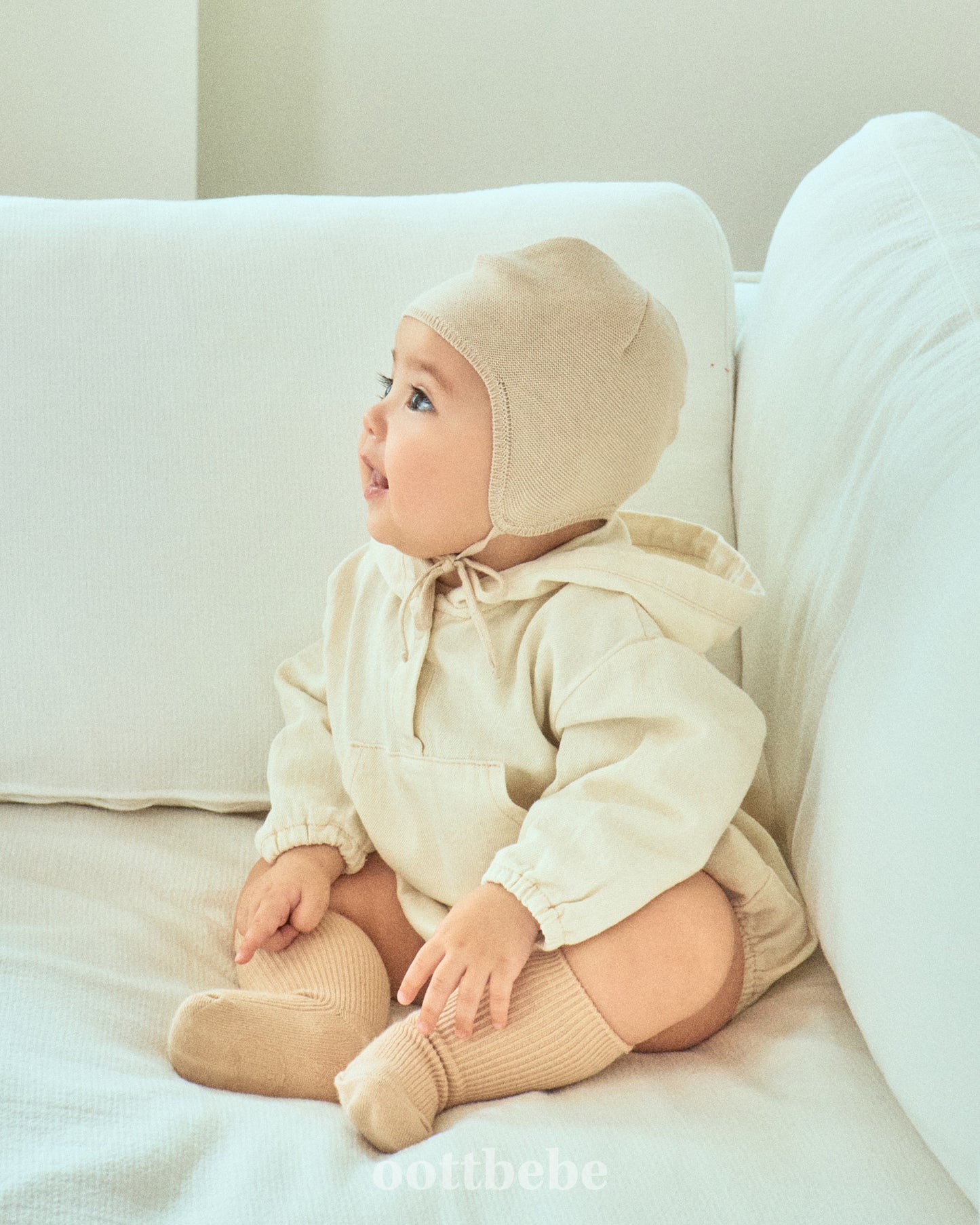 (Pre-order) OOTTBEBE - Stitch Hoodie Suit 스티치후드슈트 (2 Colors)