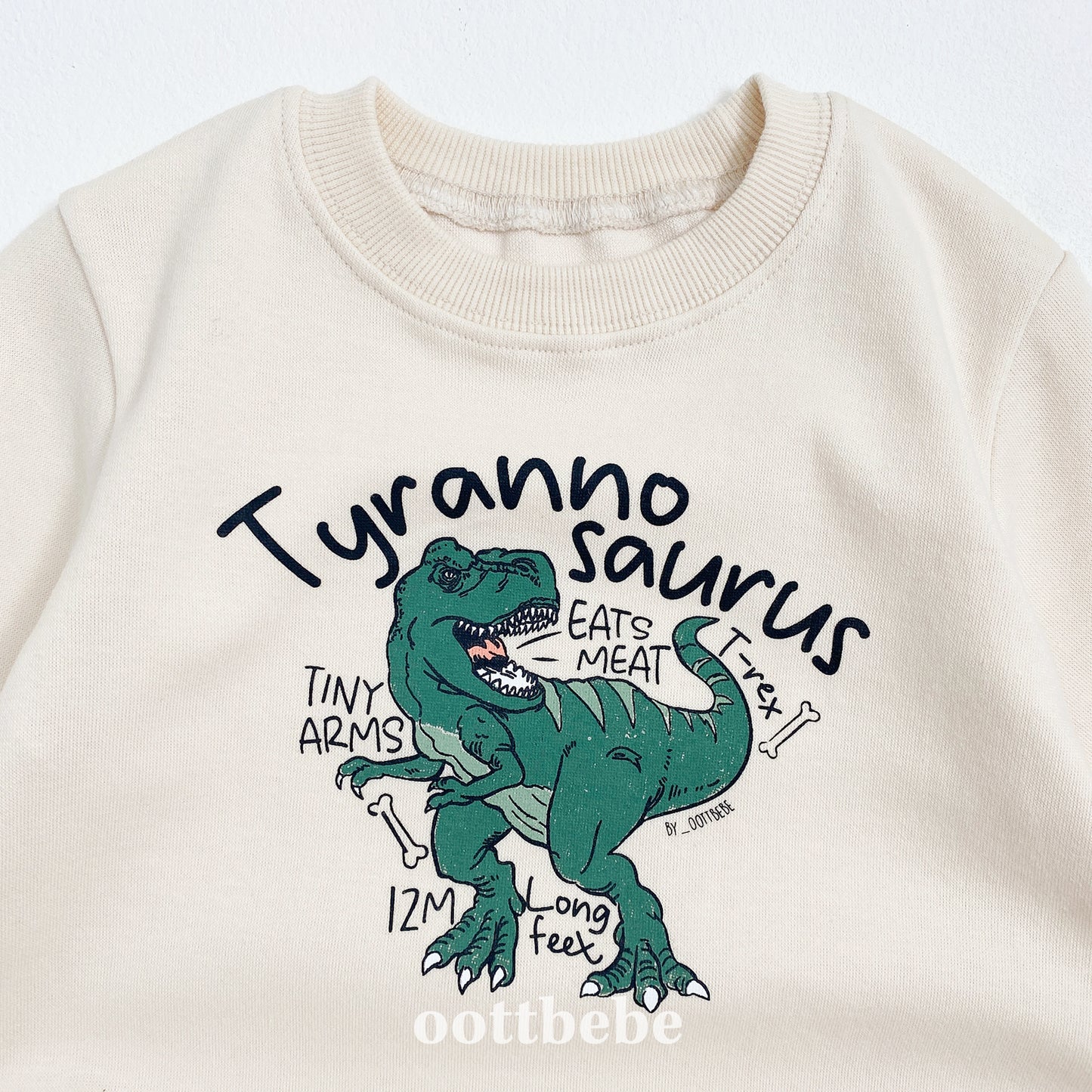 (Pre-order) OOTTBEBE - Dino Full Bodysuit 공룡전신슈트 (3 Colors)