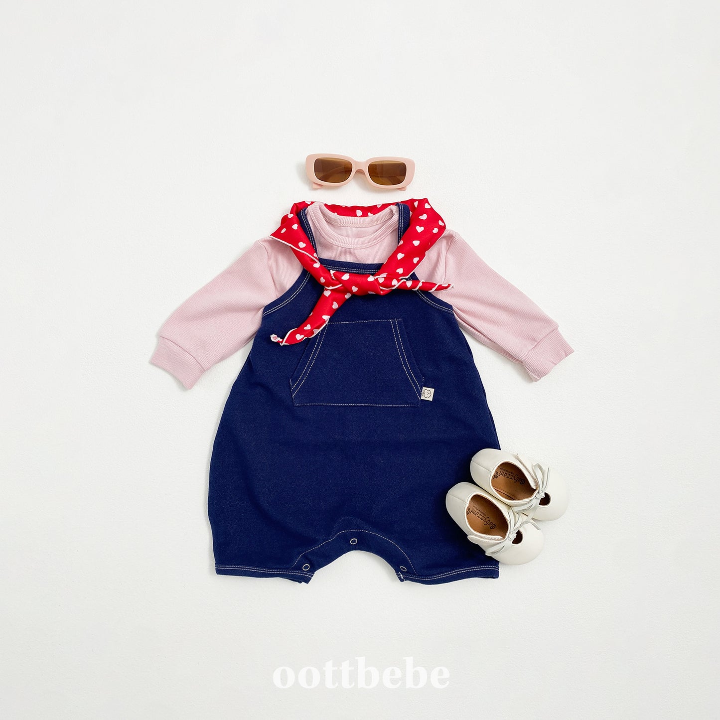 (Pre-order) OOTTBEBE - Creamy Cuff Tee 크리미시보리티 (4 Colors)