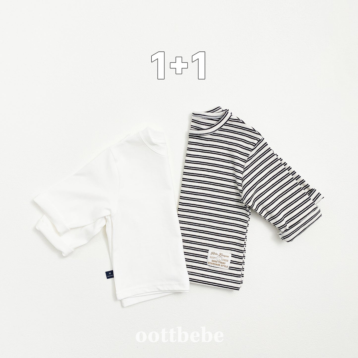 (Pre-order) OOTTBEBE - Oreo 1+1 Kids T-Shirt Set 오레오 1+1 티셔츠 (3 Colors)