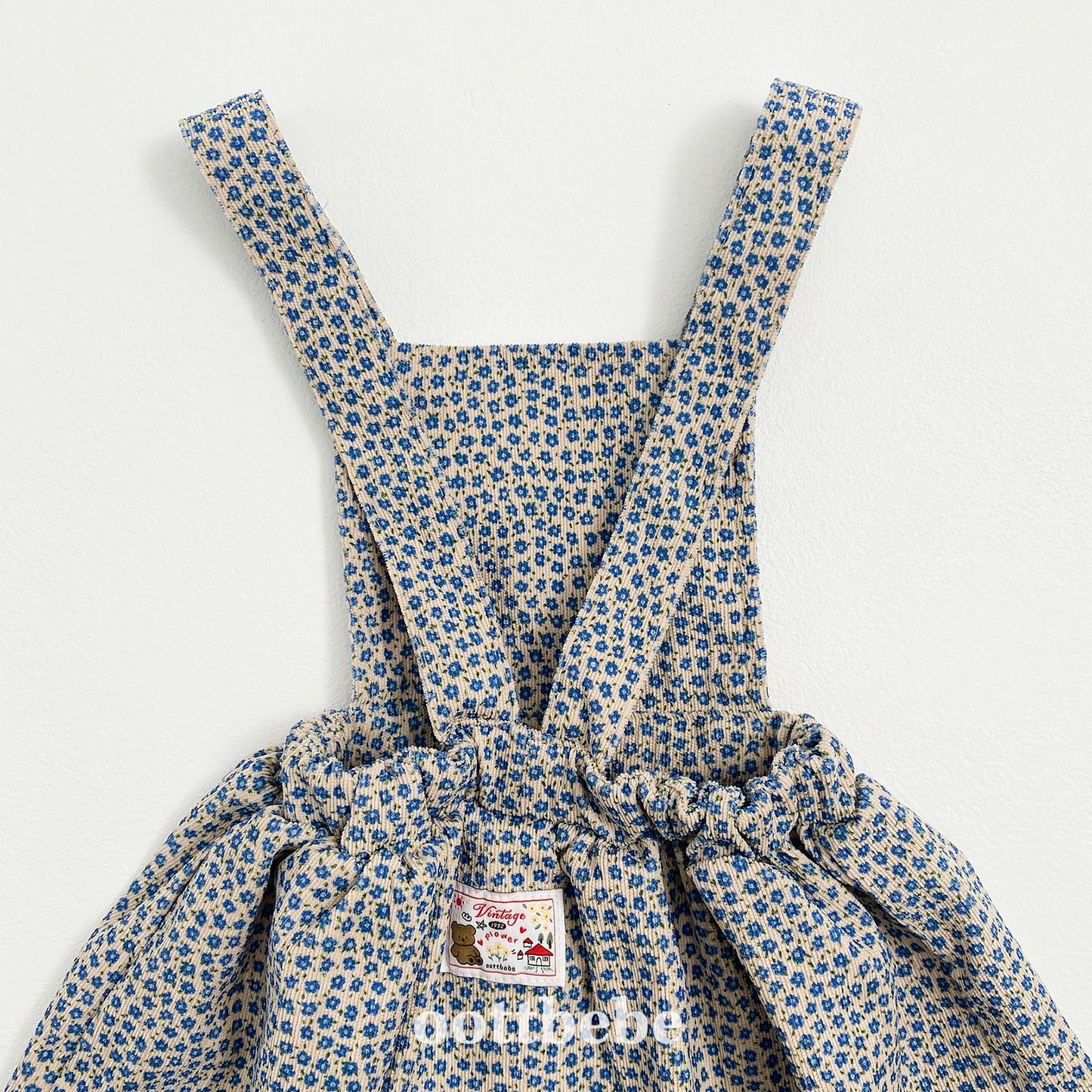 (Pre-order) OOTTBEBE - Bloom Suspender Dress 블룸멜빵원피스 (2 Colors)