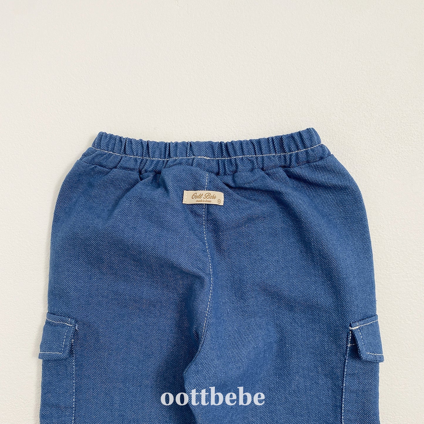(Pre-order) OOTTBEBE - Stitch Cargo Pants 스티치카고팬츠 (2 Colors)
