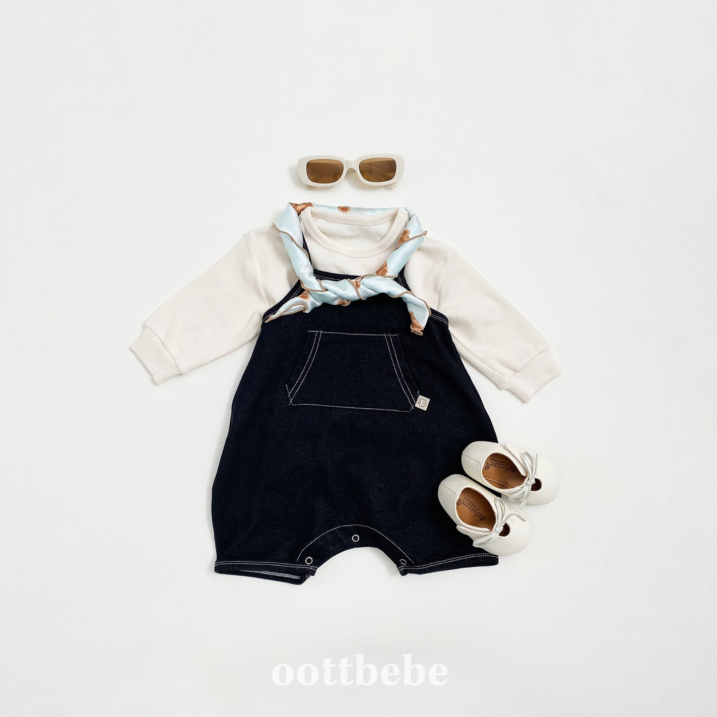 (Pre-order) OOTTBEBE - Creamy Cuff Tee 크리미시보리티 (4 Colors)