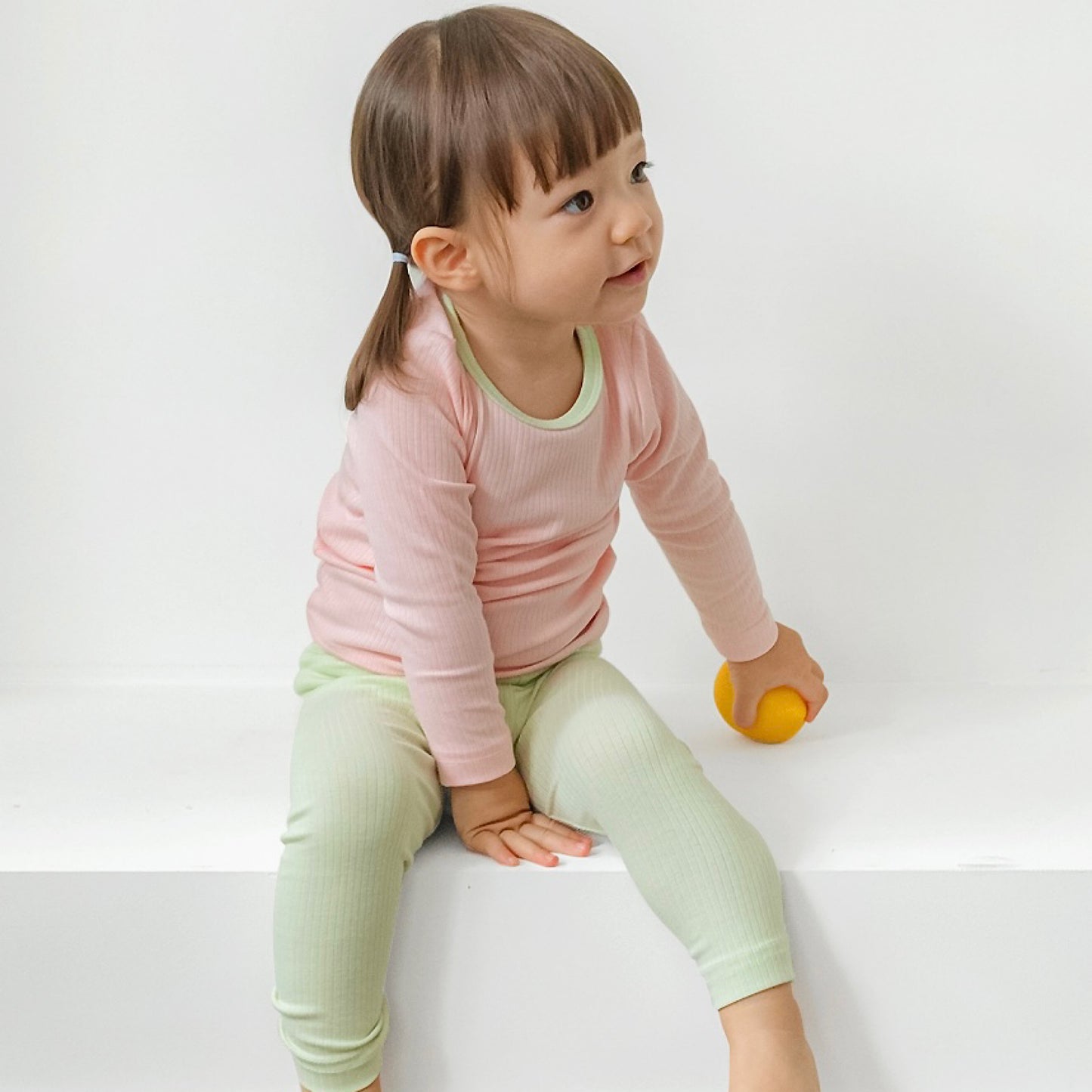 (Bebelaon) Modal Ribbed Pajama Set (4 Colors)