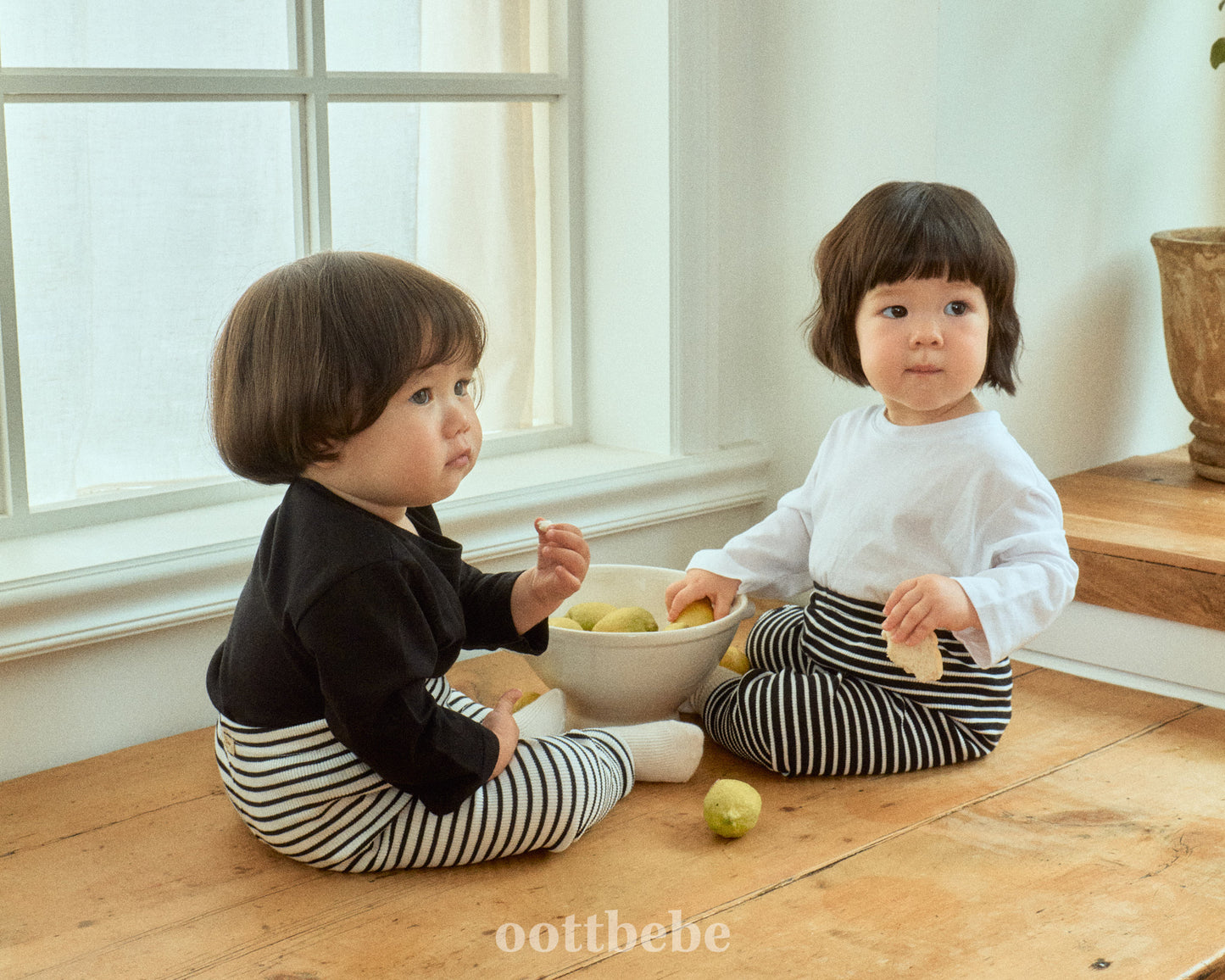 (Pre-order) OOTTBEBE - Simple Leggings 3-Piece Set 심플레깅스 1+1+1(3종세트) (2 Colors)