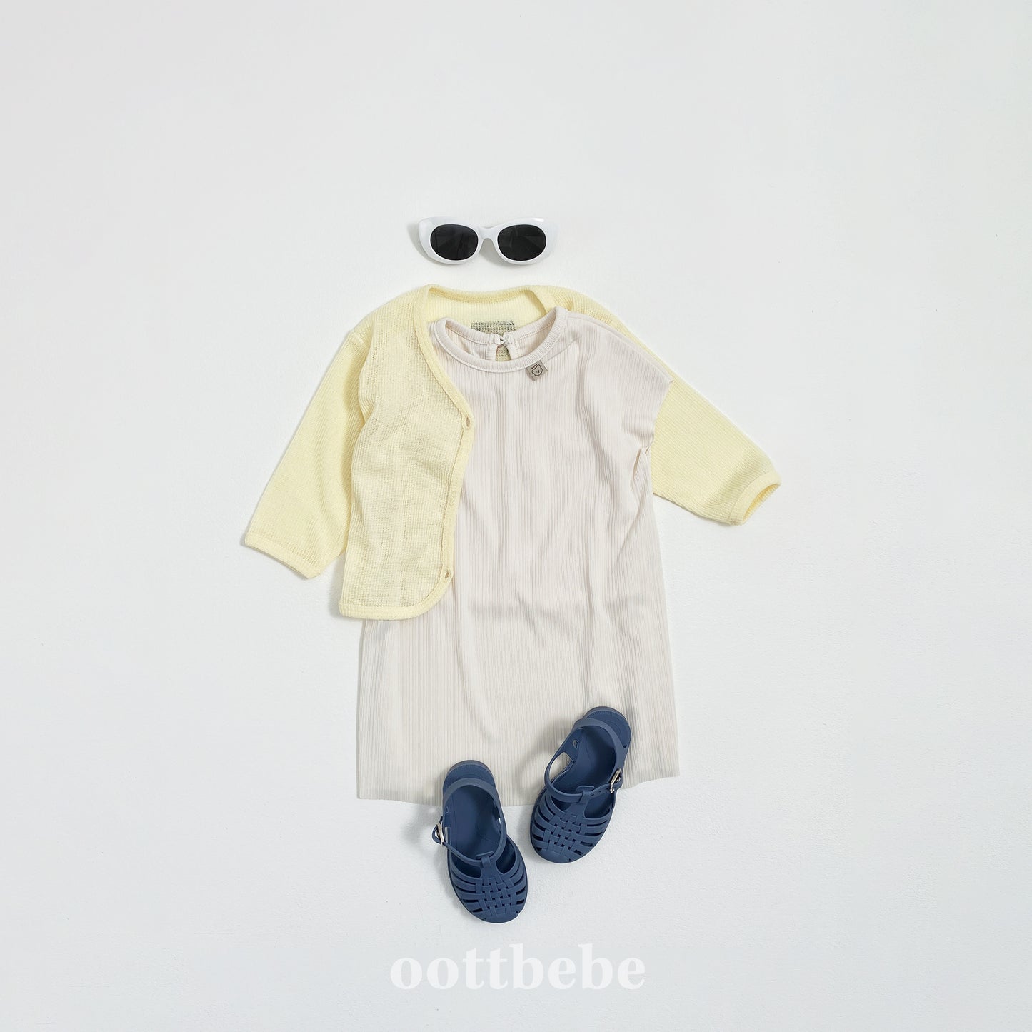 (Pre-order) OOTTBEBE - Bali Pleats Dress 발리플리츠원피스 (4 Colors)