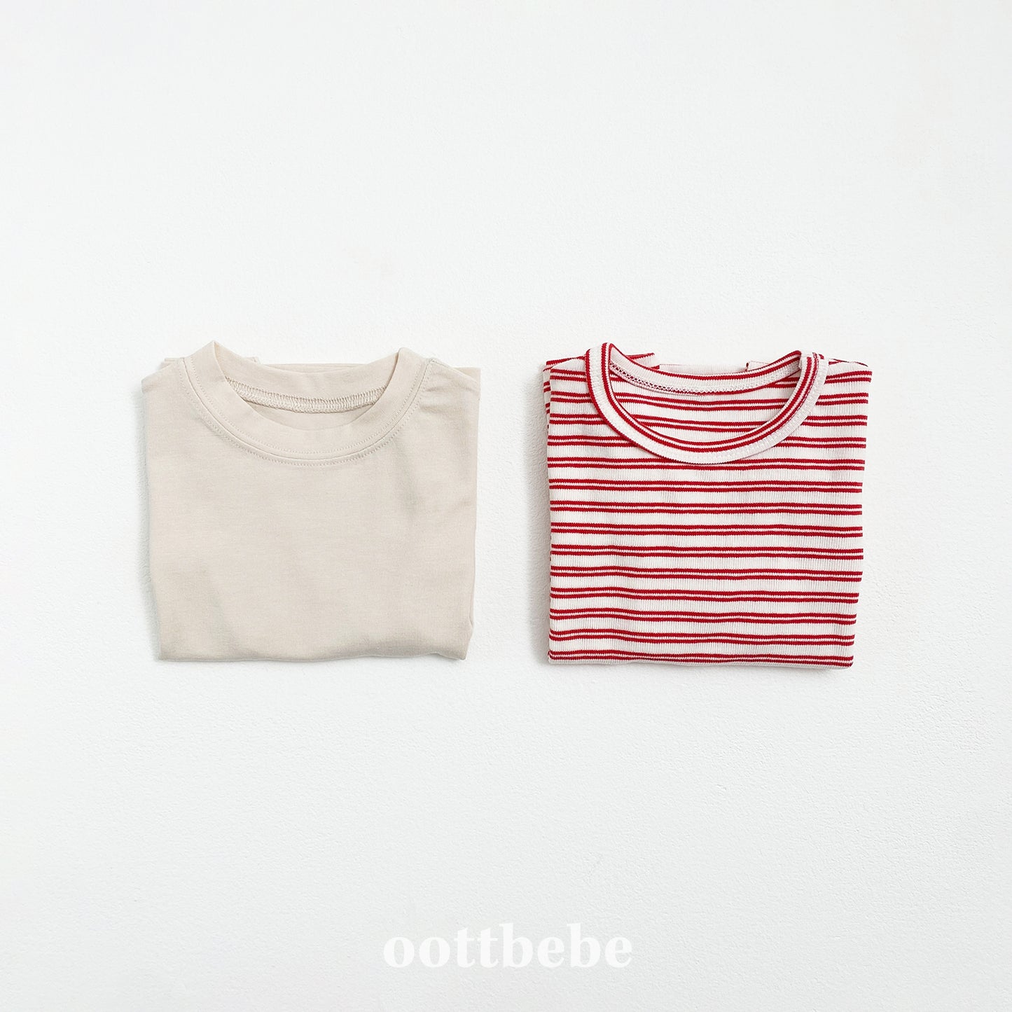 (Pre-order) OOTTBEBE - Oreo 1+1 Kids T-Shirt Set 오레오 1+1 티셔츠 (3 Colors)