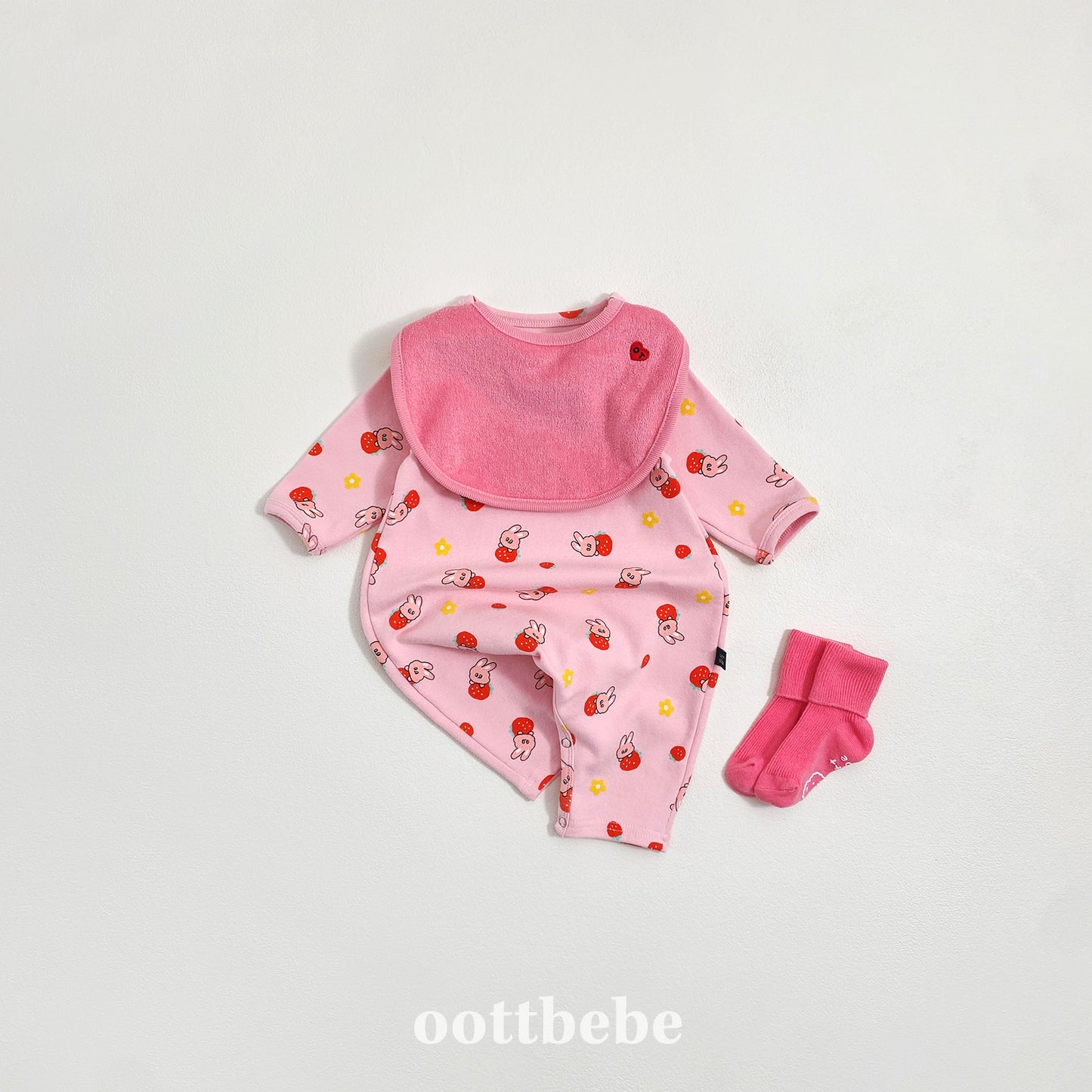 (Pre-order) OOTTBEBE Winter - Yum Yum Friends Full Bodysuit 얌얌친구전신슈트 (3 Colors)