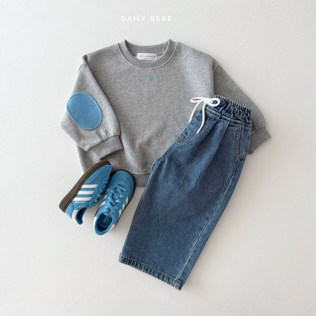(Pre-order) Daily Bebe - Kids' Banding Denim Pants 밴딩데님팬츠