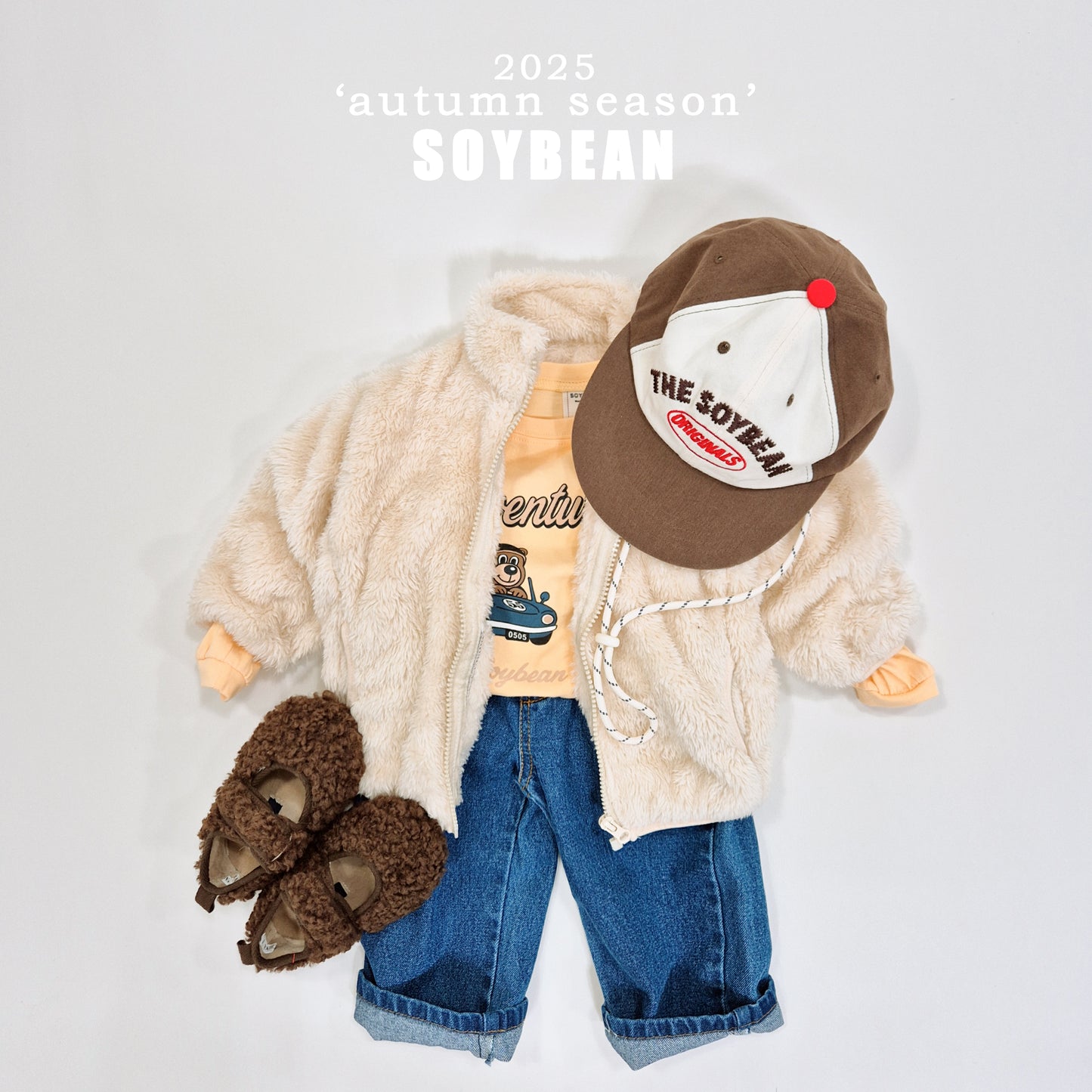 (Pre-order) Soybean Kids - Cotton Candy Fleece Zip-Up 솜사탕후리스 (6 Colors)