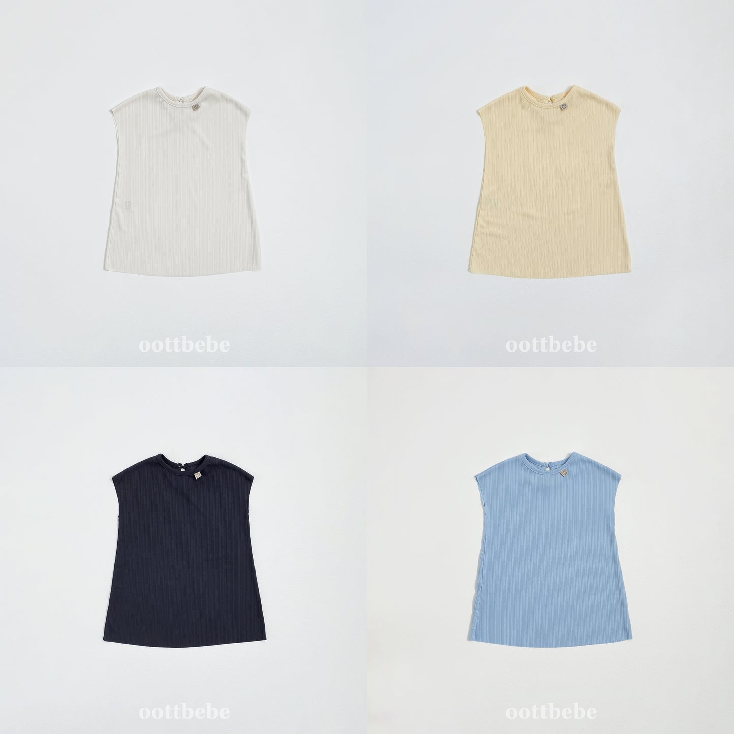 (Pre-order) OOTTBEBE - Bali Pleats Dress 발리플리츠원피스 (4 Colors)