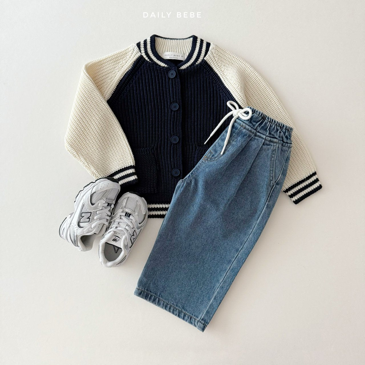(Pre-order) Daily Bebe - Kids' Banding Denim Pants 밴딩데님팬츠