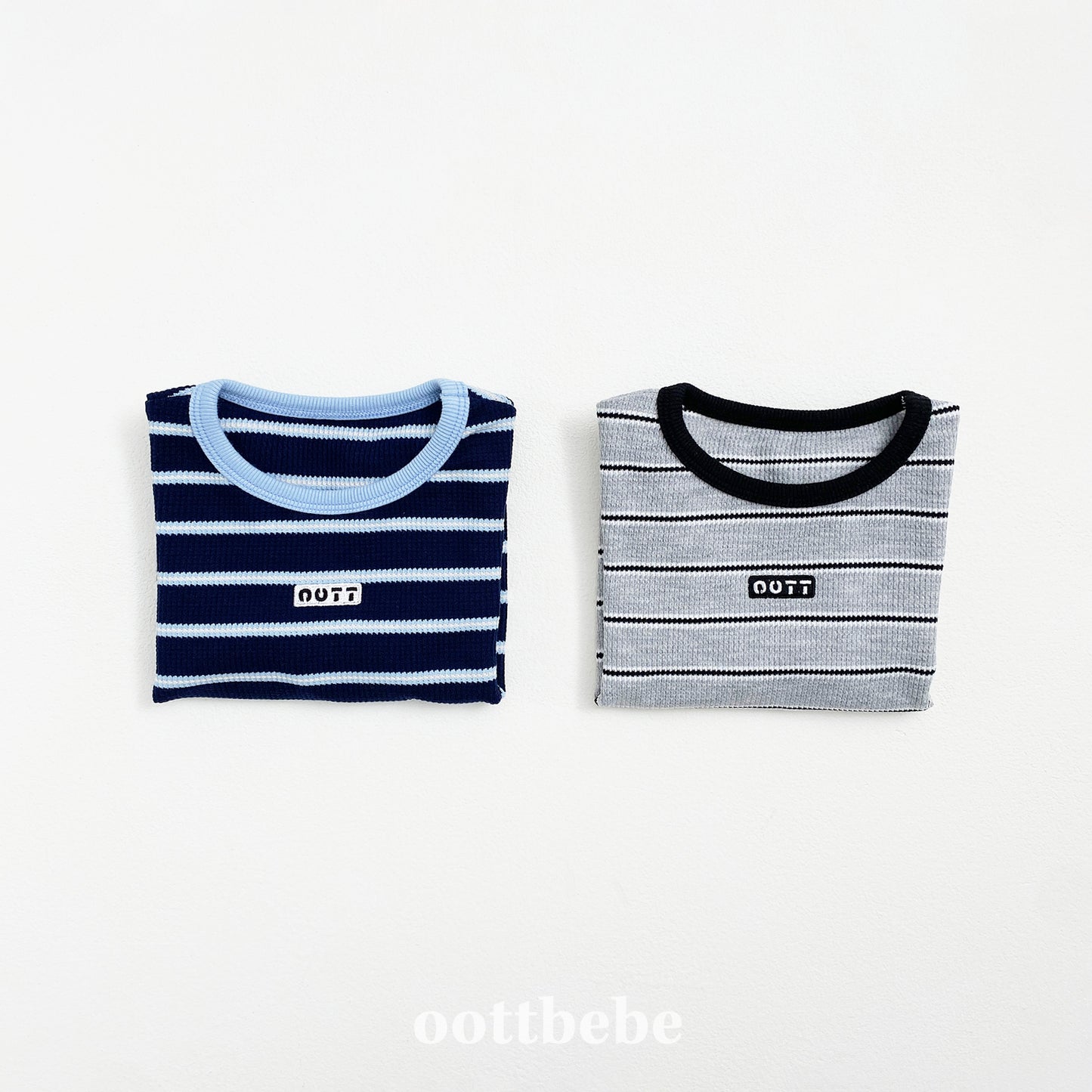 (Pre-order) OOTTBEBE - Urban Stripe Tee 어반스트라이프티 (2 Colors)
