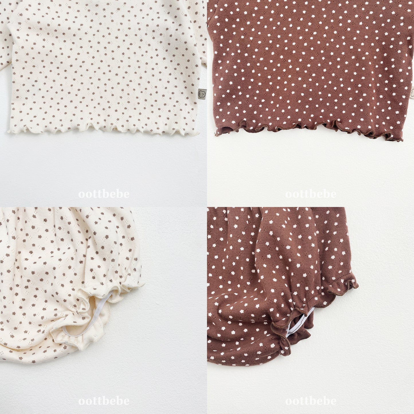 (Pre-order) OOTTBEBE - Star Candy Bloomer Set 별사탕블루머Set (2 Colors)