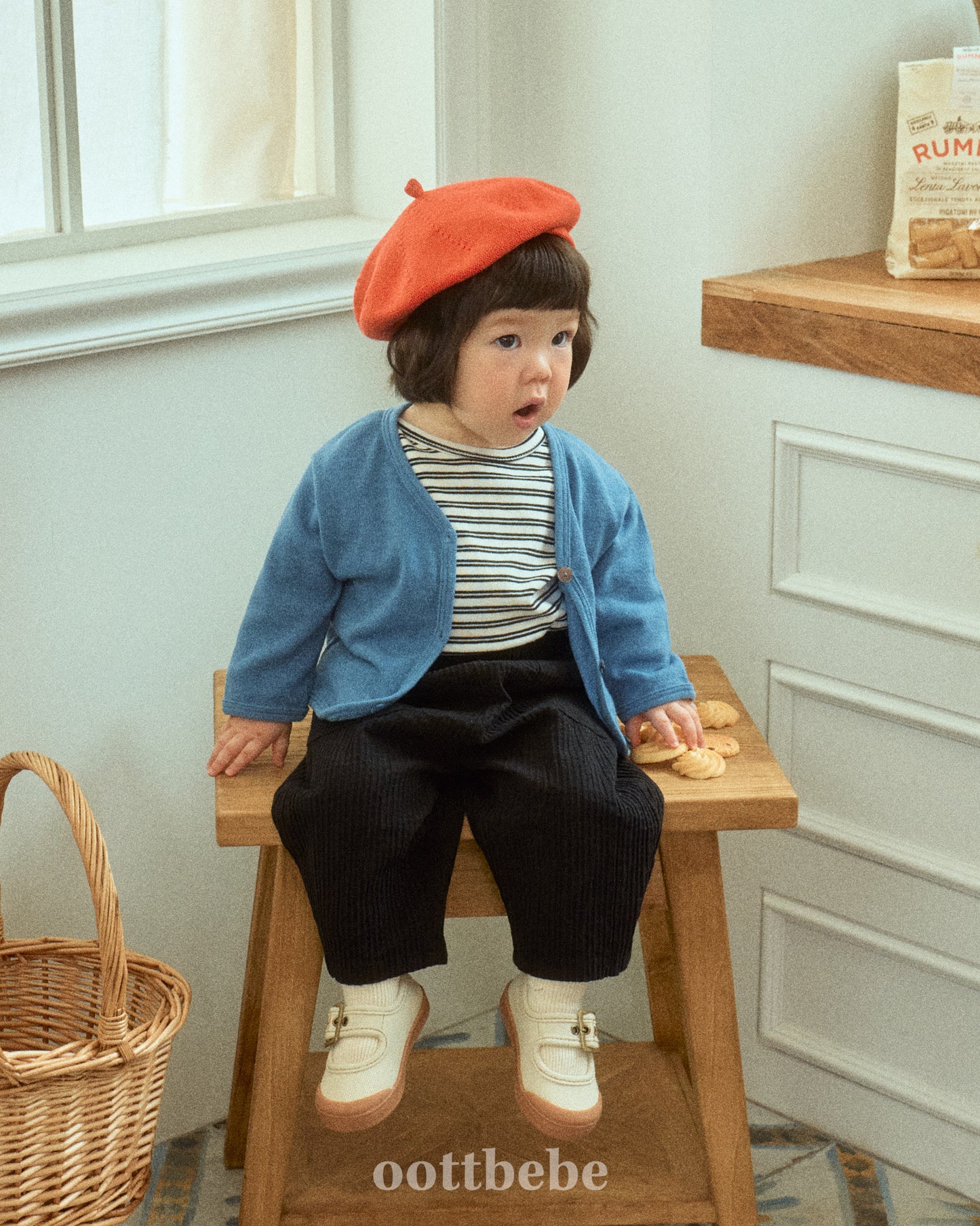 (Pre-order) OOTTBEBE - Playful Pocket Pants 위트포켓팬츠 (2 Colors)