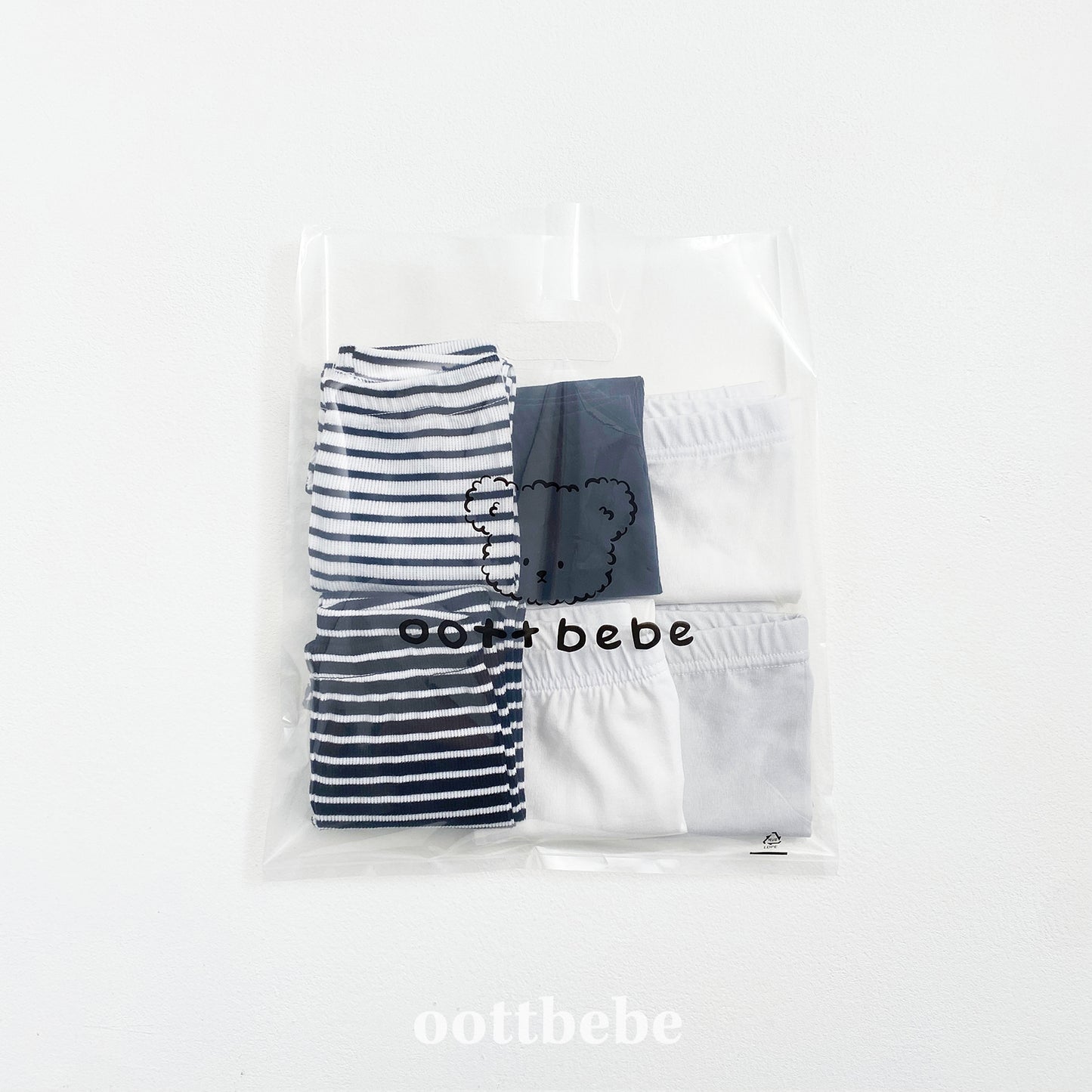 (Pre-order) OOTTBEBE - Simple Leggings 3-Piece Set 심플레깅스 1+1+1(3종세트) (2 Colors)