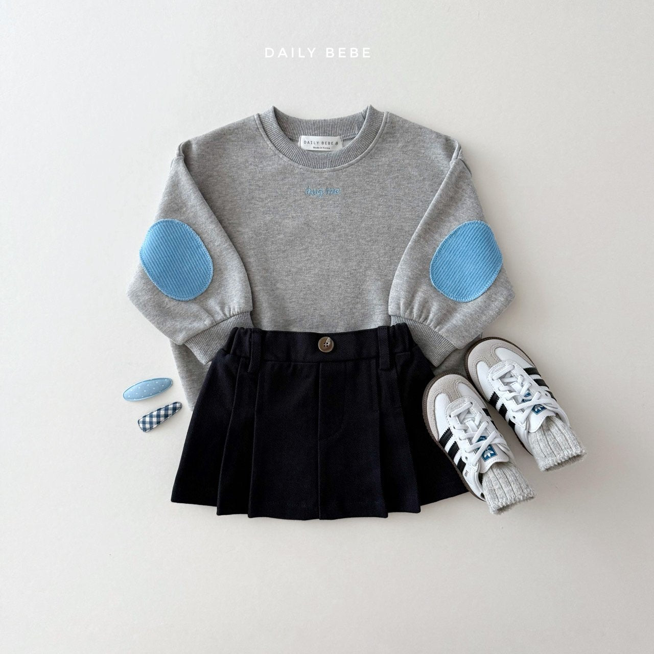 (Pre-order) Daily Bebe - Kids' Hug Me Sweatshirt 허그미 맨투맨 (3 Colors)