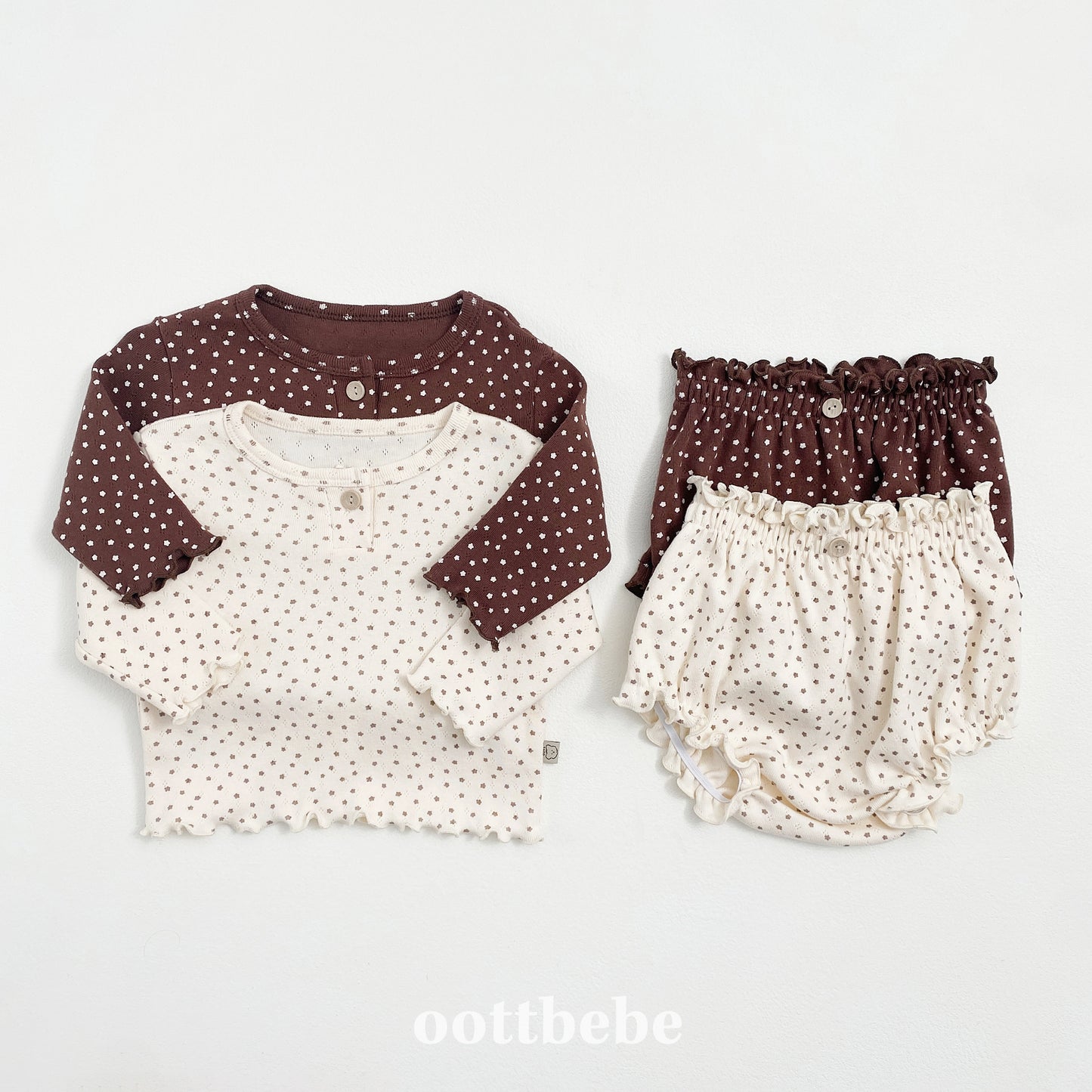 (Pre-order) OOTTBEBE - Star Candy Bloomer Set 별사탕블루머Set (2 Colors)