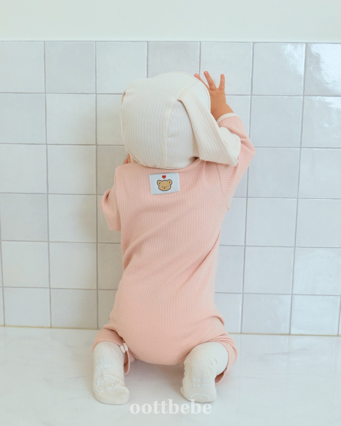 (Pre-order) OOTTBEBE - Buttercream Full Bodysuit Set (with Bonnet) 버터크림전신슈트 Set (보넷포함) (3 Colors)