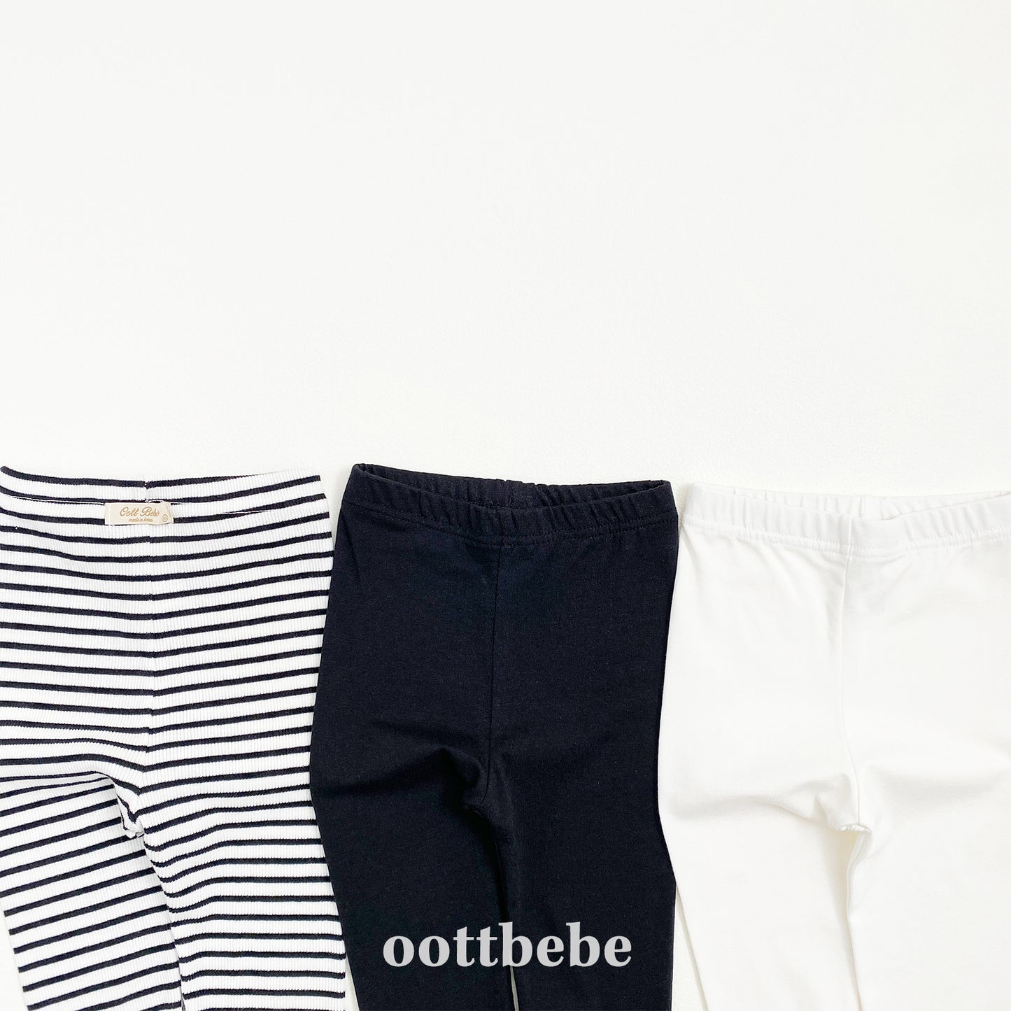 (Pre-order) OOTTBEBE - Simple Leggings 3-Piece Set 심플레깅스 1+1+1(3종세트) (2 Colors)