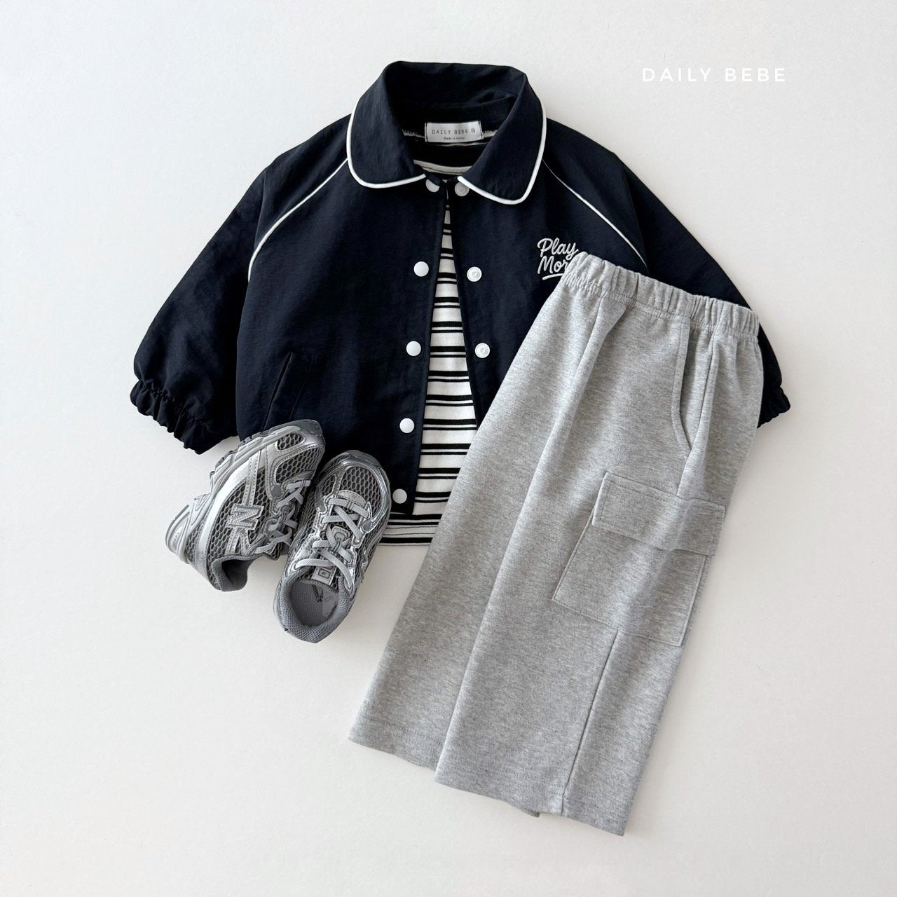 (Pre-order) Daily Bebe - Kids' Play More Jacket 플레이모어 점퍼 (2 Colors)