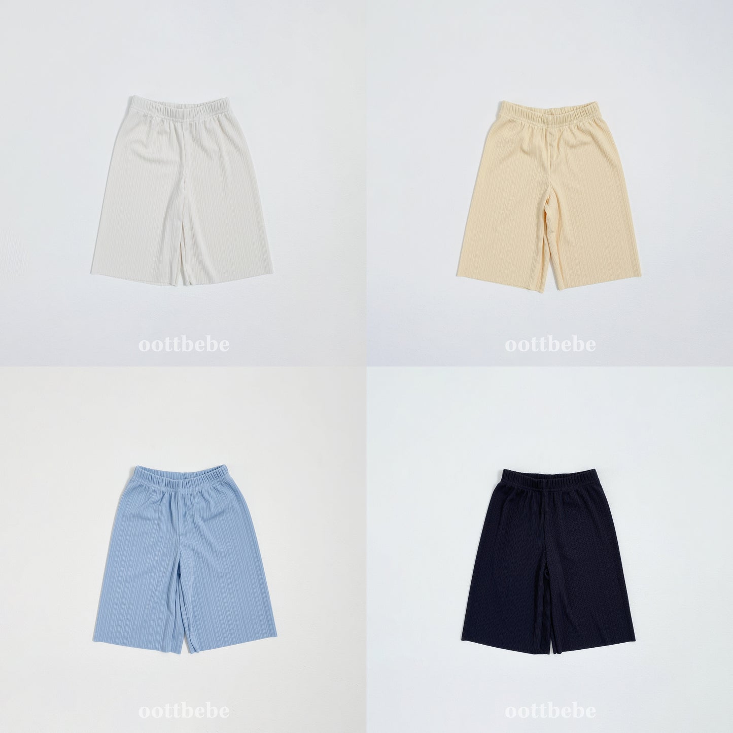 (Pre-order) OOTTBEBE - Bali Pleats Top and Bottom Set 발리플리츠상하복 (4 Colors)