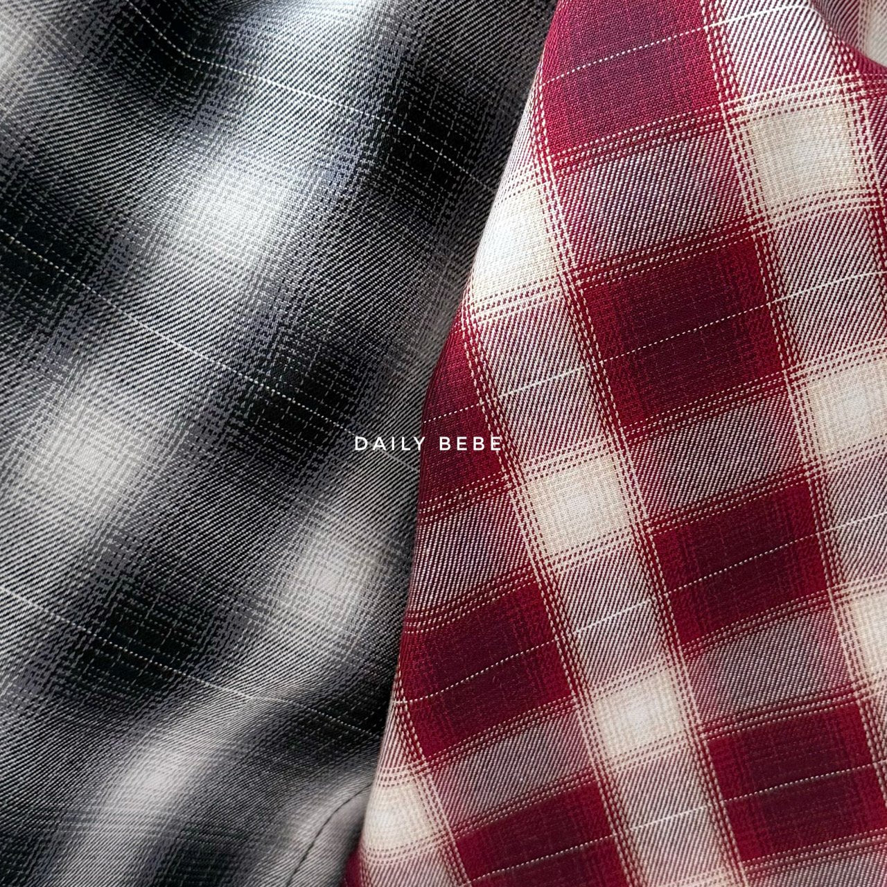 (Pre-order) Daily Bebe - Kids' Autumn Check Shirt 어텀체크셔츠 (2 Colors)