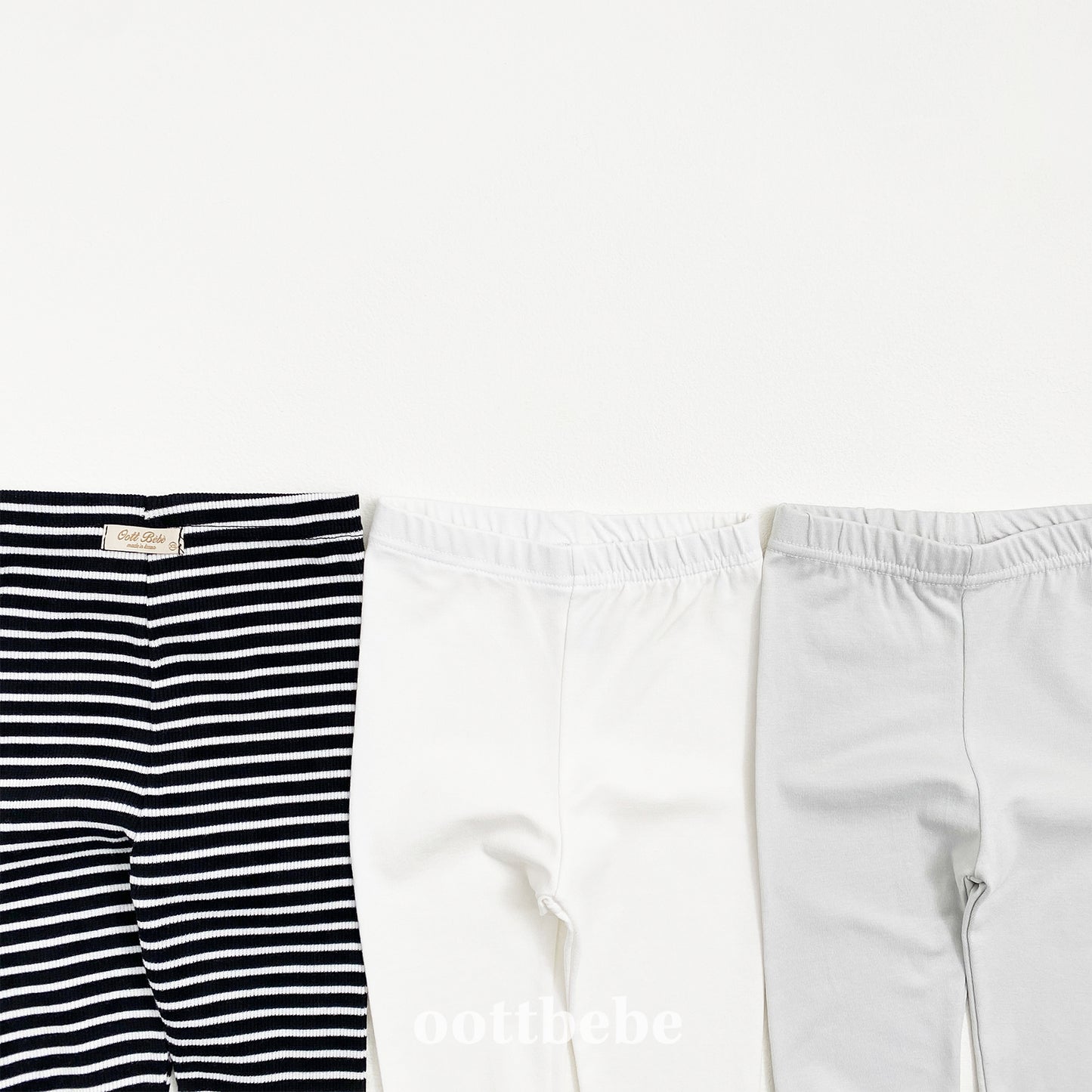 (Pre-order) OOTTBEBE - Simple Leggings 3-Piece Set 심플레깅스 1+1+1(3종세트) (2 Colors)