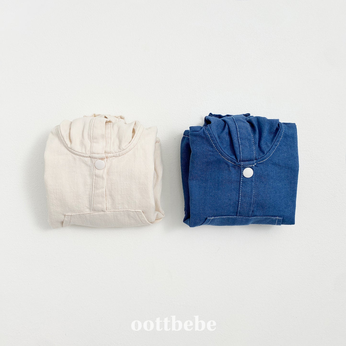 (Pre-order) OOTTBEBE - Stitch Hoodie Suit 스티치후드슈트 (2 Colors)