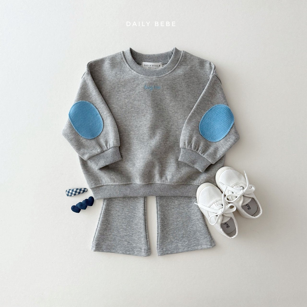 (Pre-order) Daily Bebe - Kids' Hug Me Sweatshirt 허그미 맨투맨 (3 Colors)